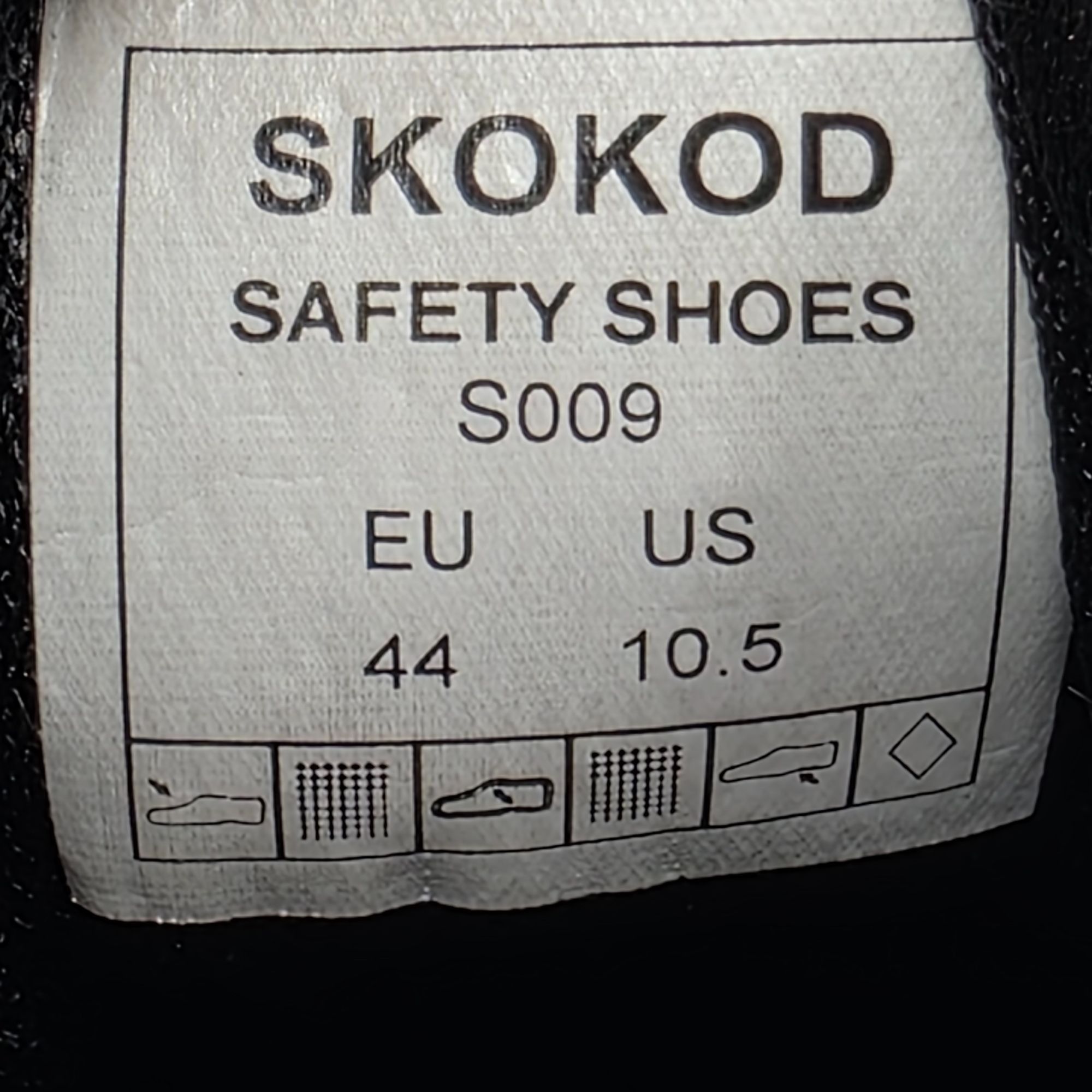 Other SkoKod Mens Size 10.5 Black Steel Toe Safety Shoes Slip Resi Size US 10.5 / EU 43-44 - 6 Thumbnail