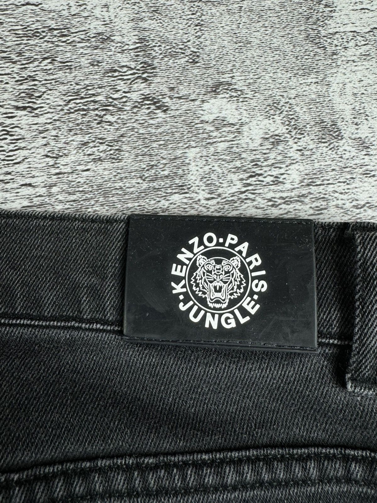 Kenzo Kenzo Paris Jungle Signature Logo Luxury Rap Jeans Bottoms Size US 32 / EU 48 - 8 Thumbnail