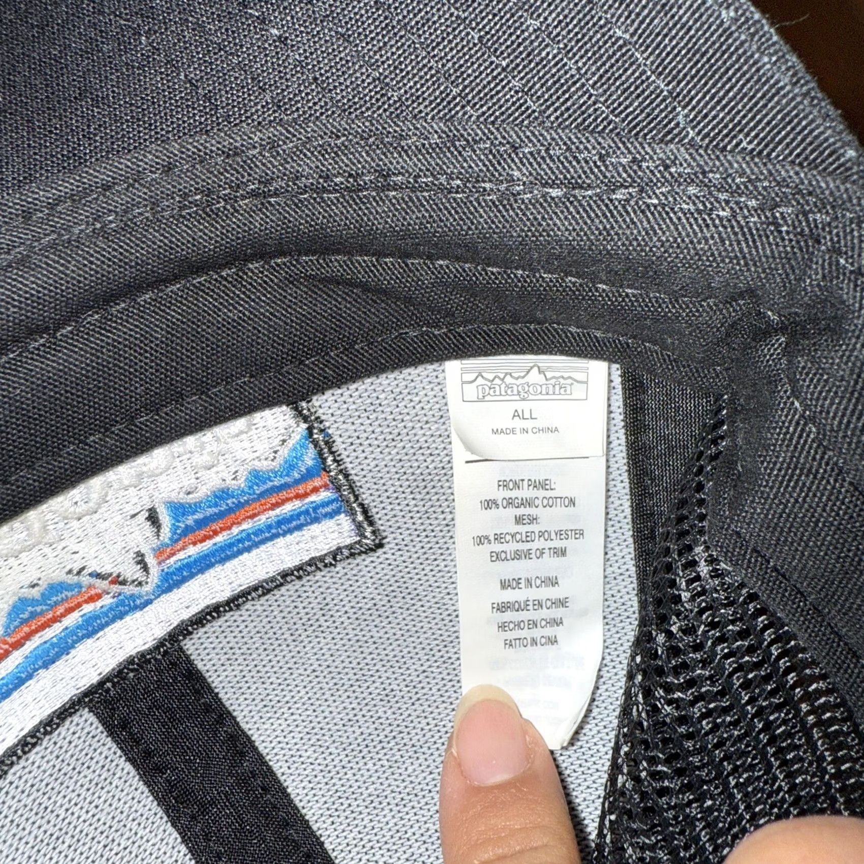 Patagonia Patagonia Trucker Hat One Size Black Adjustable Breathable Lightweight Cotton Polyester Canvas Vintage No Size ONE SIZE - 7 Thumbnail