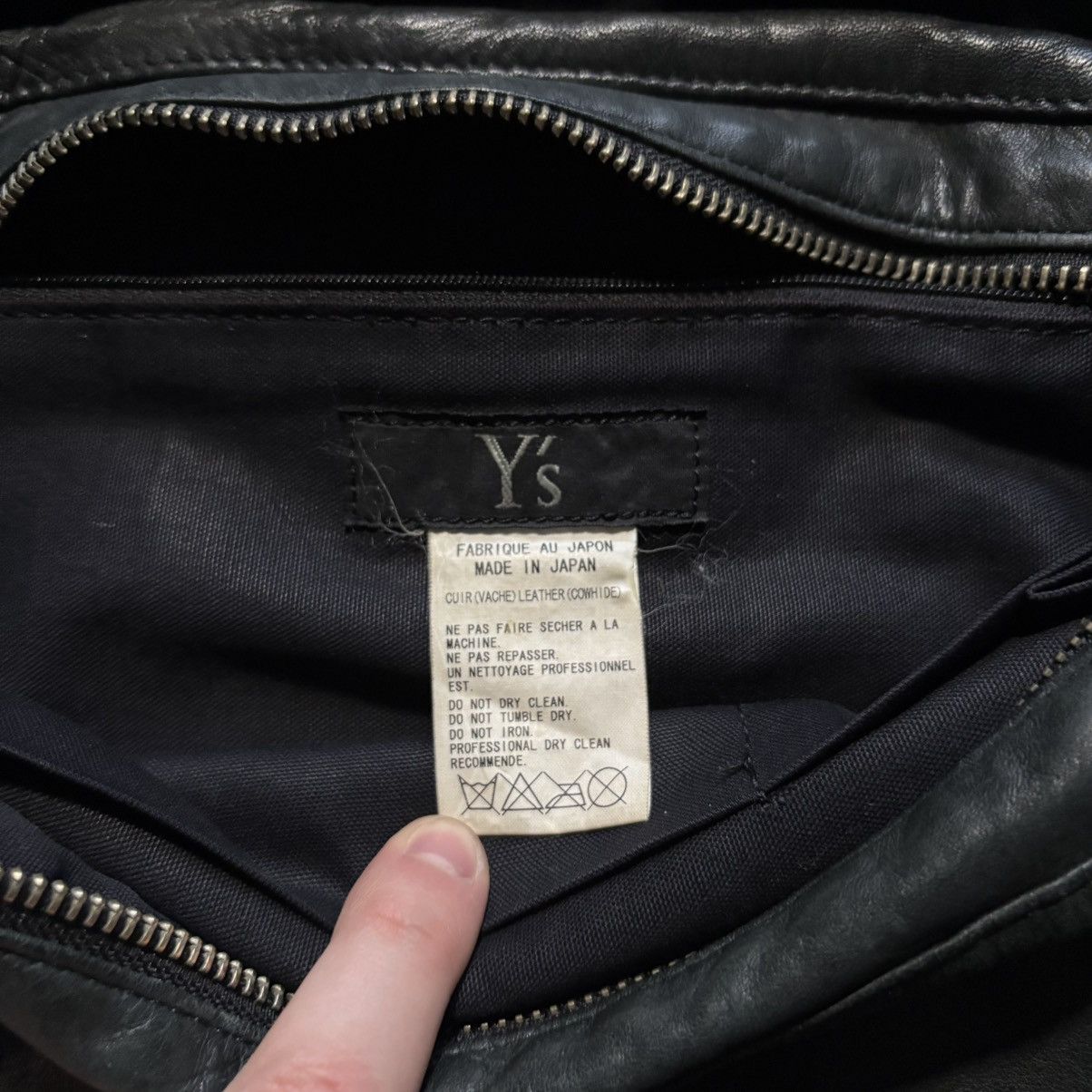 Y's for Men Y’s For Men Cowhide Leather Flap Backpack Size ONE SIZE - 10 Thumbnail