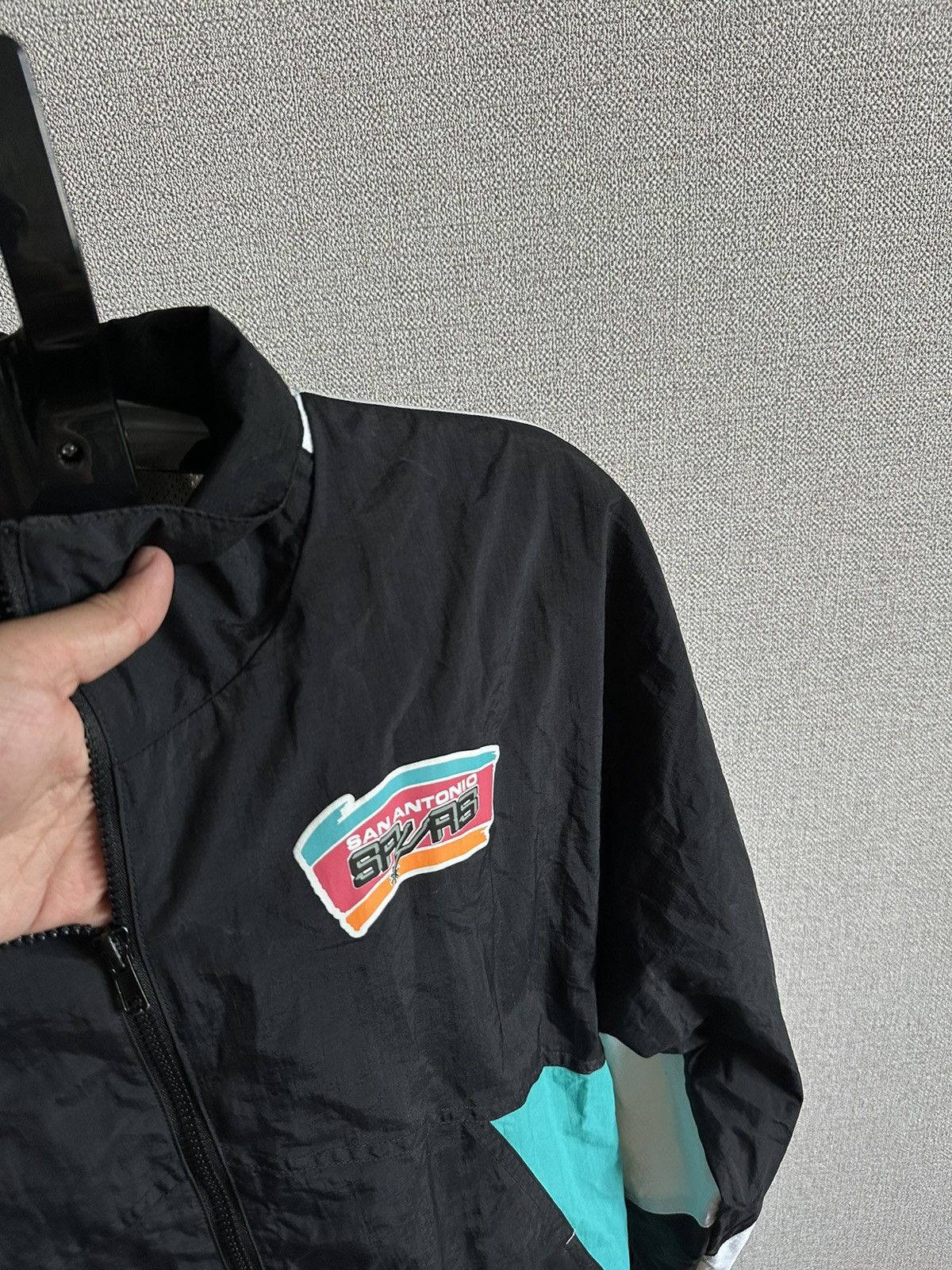 Mitchell & Ness Vintage Mitchell Ness San Antonio Spurs Nylon Jacket Size US M / EU 48-50 / 2 - 5 Thumbnail