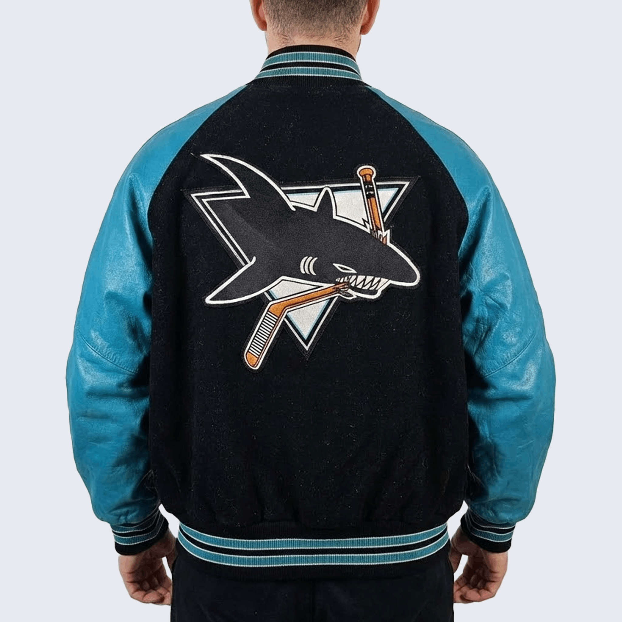 NHL San Jose Sharks Vintage NHL Hockey Varsity Jacket Size US XL / EU 56 / 4 - 3 Thumbnail