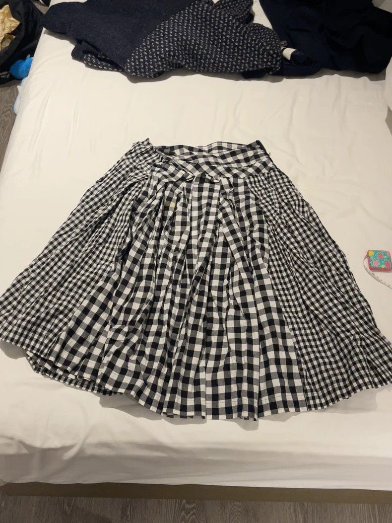 Comme des Garcons Comme Des Garcons Black and white plaid skirt Size S / US 4 / IT 40 - 1 Thumbnail