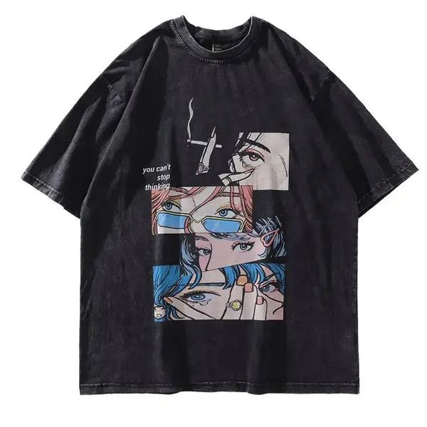 Japanese Brand Stop Thinking Oversized T-shirt Anime Cartoon Japanese Brand Size US L / EU 52-54 / 3 - 1 Thumbnail