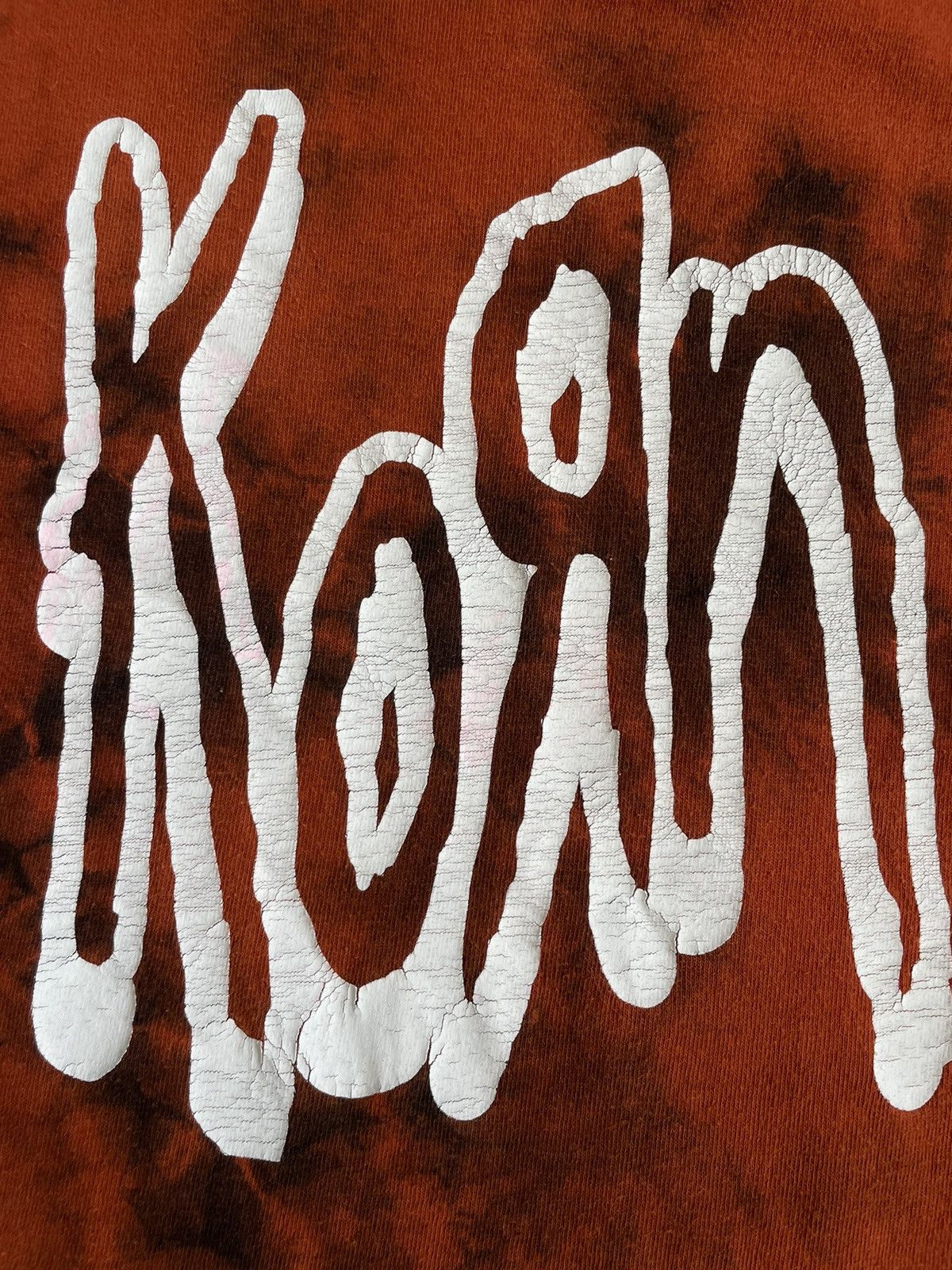 Band Tees Vintage 00’s Korn Band Rock T Shirt Tie Dye Fabric RARE Size US L / EU 52-54 / 3 - 3 Thumbnail