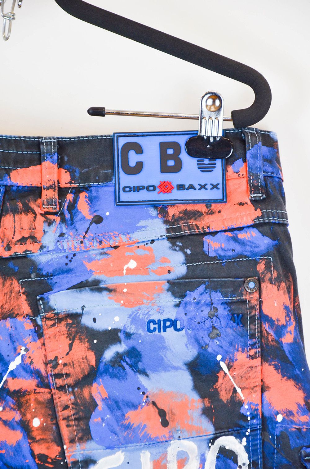 Japanese Brand Cipo & Baxx Paint Splash Cargo Shorts – Size W34 Size US 34 / EU 50 - 11 Thumbnail