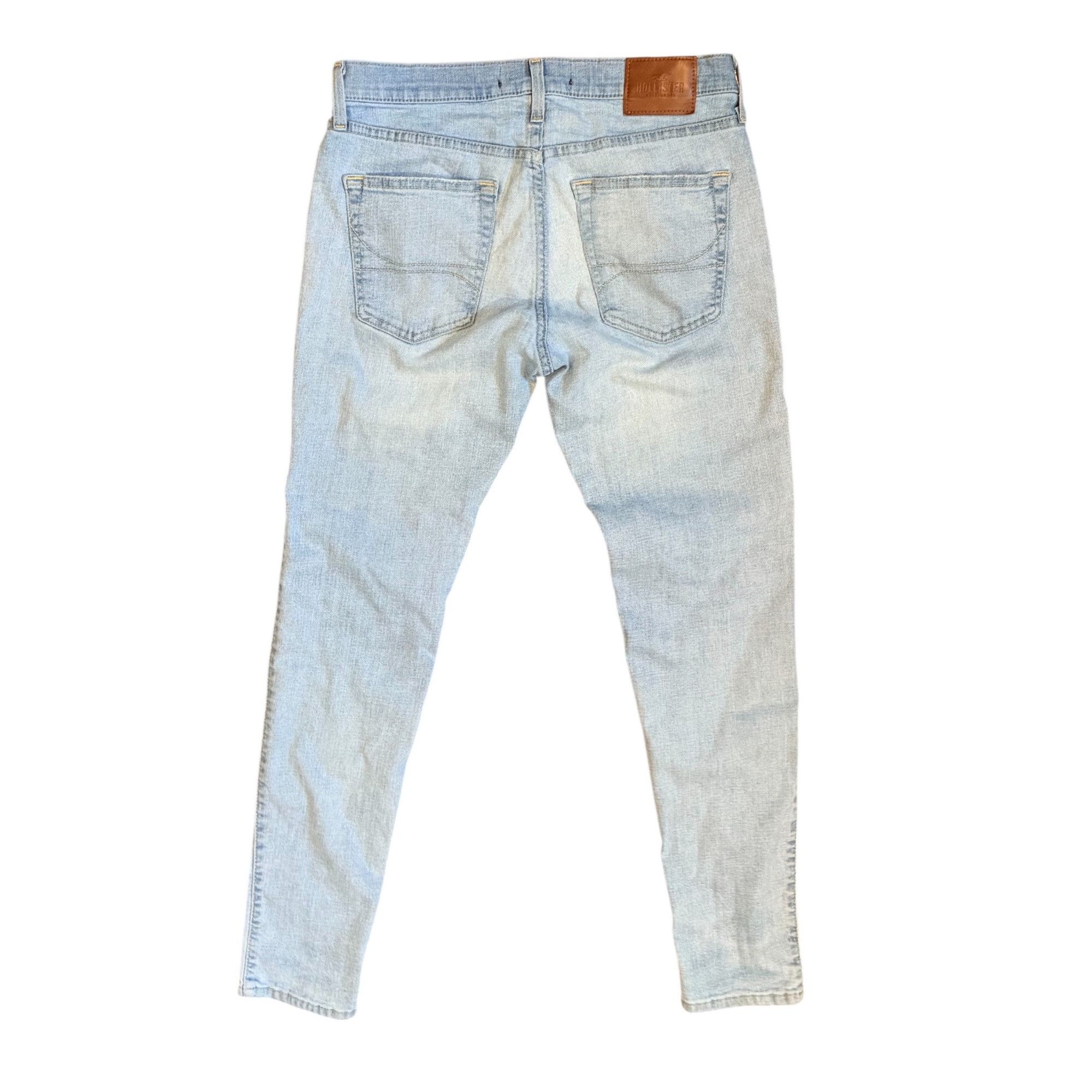 Hollister Hollister Super Skinny Light Wash Blue Jeans Mens Size 32 x Size US 32 / EU 48 - 4 Thumbnail