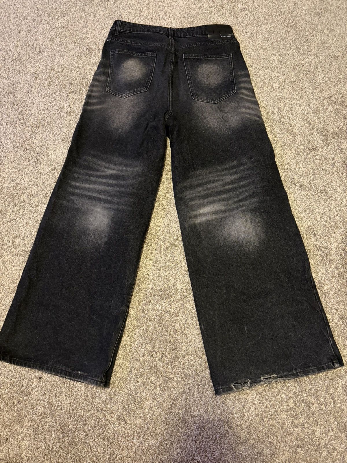 Other Black Faded Wide Leg Denim Size US 32 / EU 48 - 3 Thumbnail