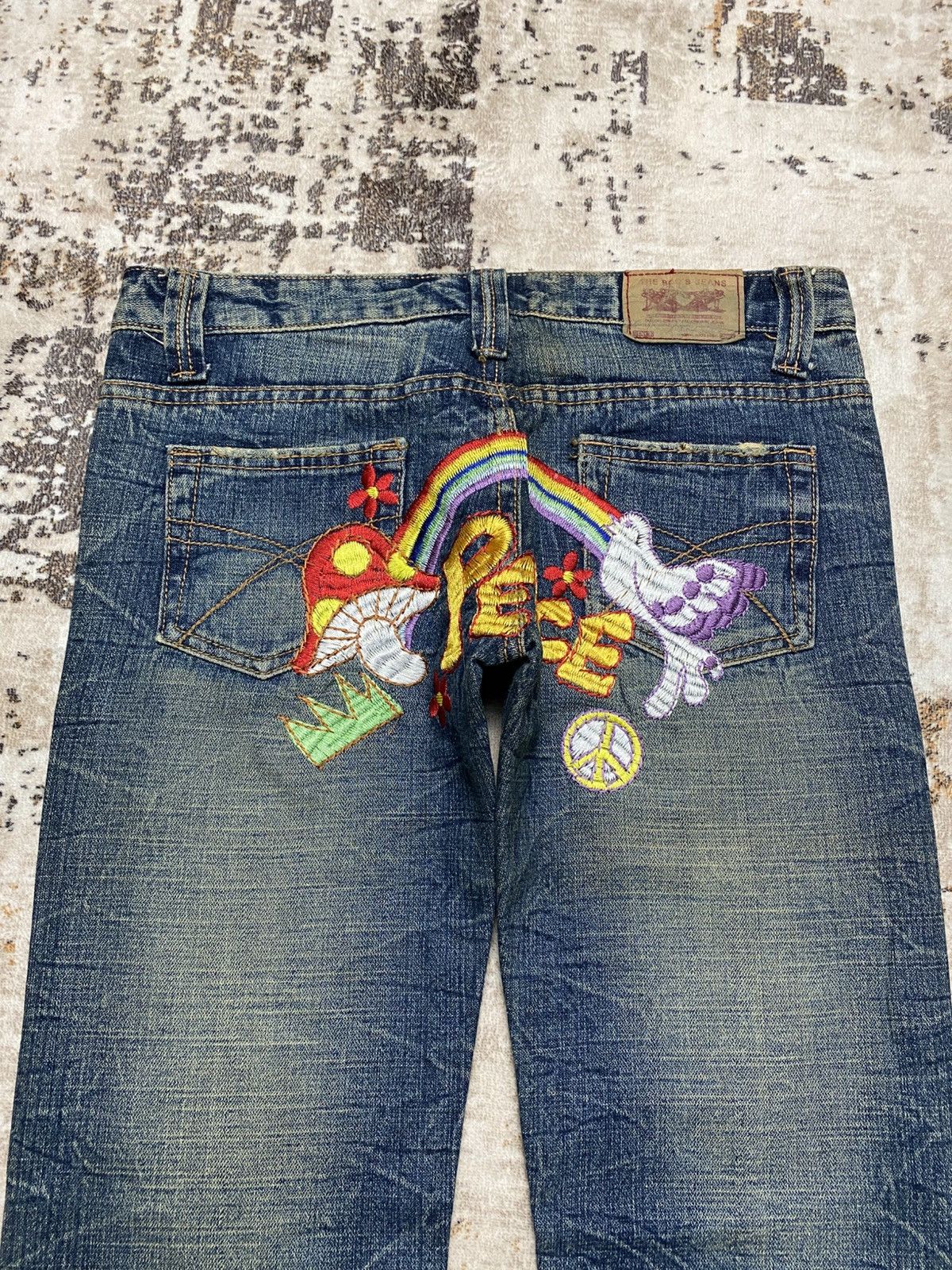 Hysteric Glamour Rare💥Rusty Crack Red PepperxPeace Jeans Size US 30 / EU 46 - 9 Thumbnail