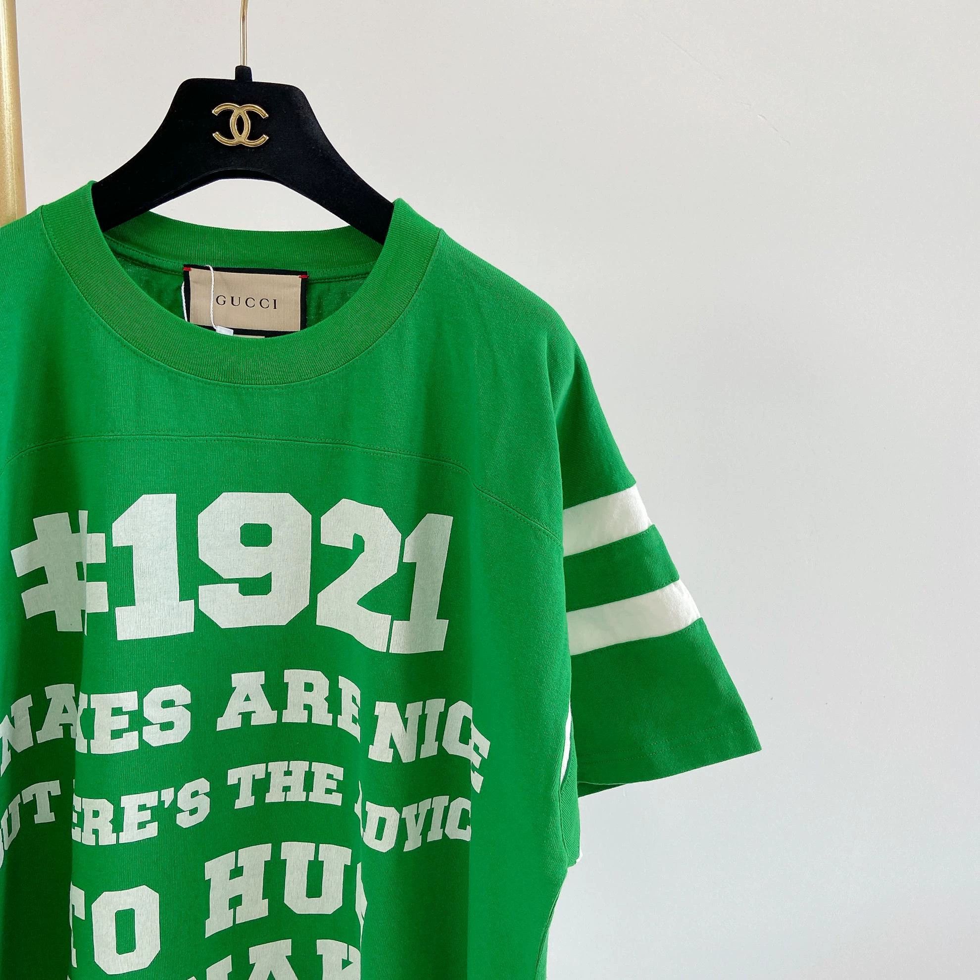 Gucci Gucci Green Logo T-Shirt S 5138 Size US S / EU 44-46 / 1 - 3 Thumbnail