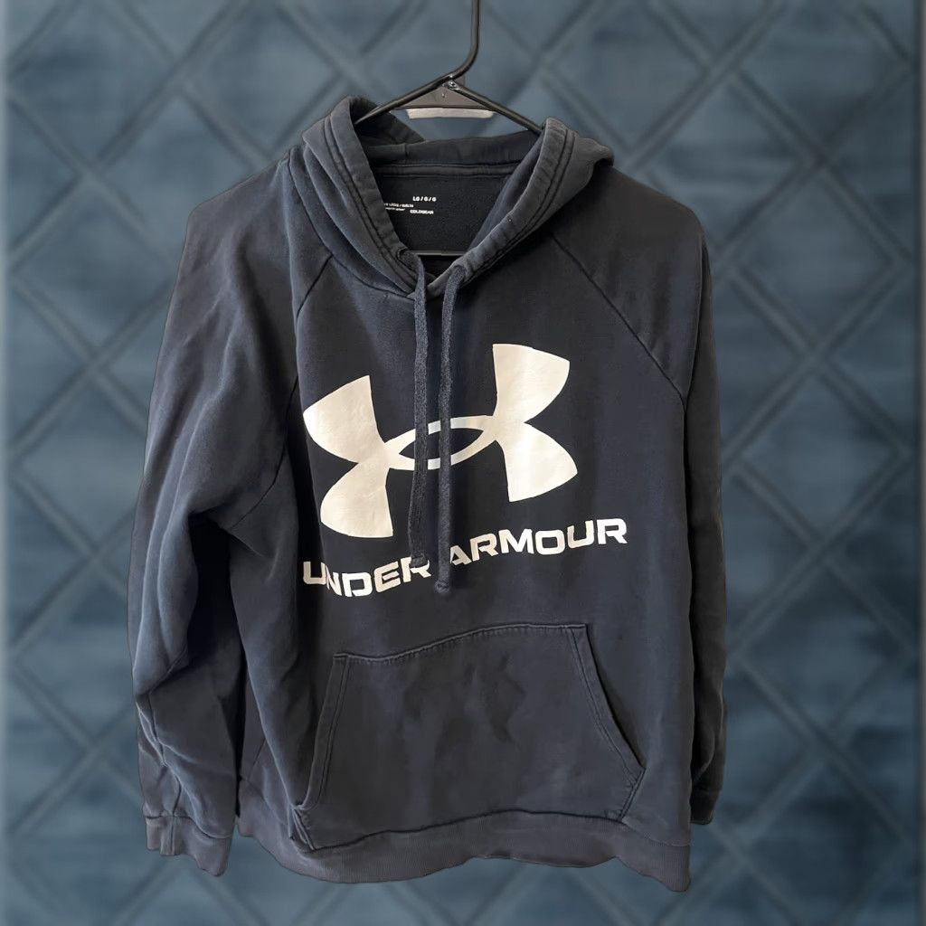 Under Armour Under Armour Mens Hoodie Logo Fleece Sweatshirt Pullover Black Large Size US L / EU 52-54 / 3 - 1 Thumbnail