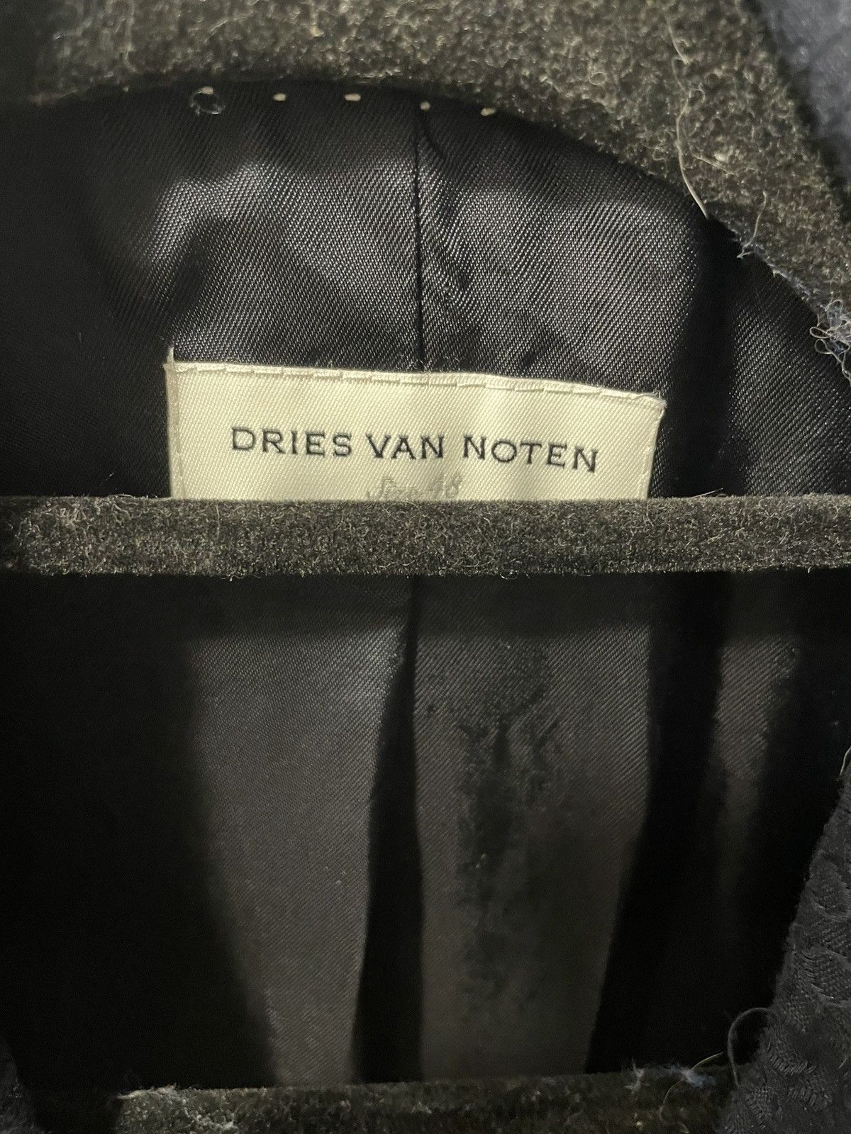 Dries Van Noten Marynarka Dries Van Noten meska granatowa Size 48L - 2 Thumbnail