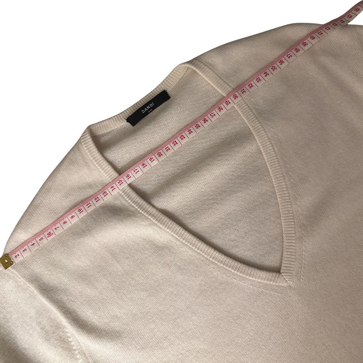 Other Men’s Cream V-Neck Sweater DANDI Size L Size US L / EU 52-54 / 3 - 8 Thumbnail
