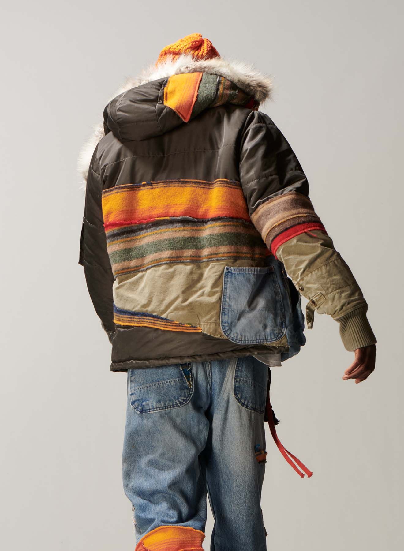 Greg Lauren Greg Lauren Mixed Blanket Retro Puffy Parka Size US S / EU 44-46 / 1 - 4 Thumbnail