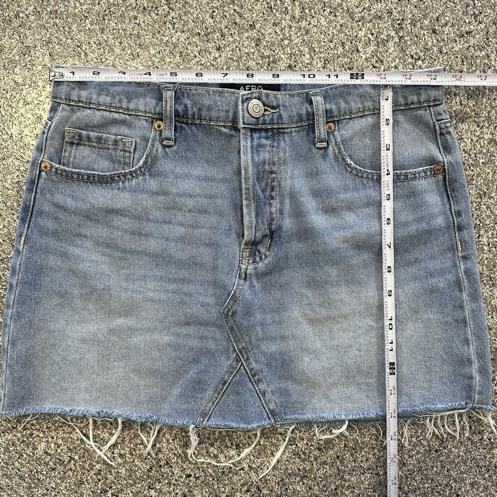 Vintage Aéropostale Skirt Womens 8 Denim High Rise Mini Blue Casual Shorts? Size 30" / US 8 / IT 44 - 6 Thumbnail