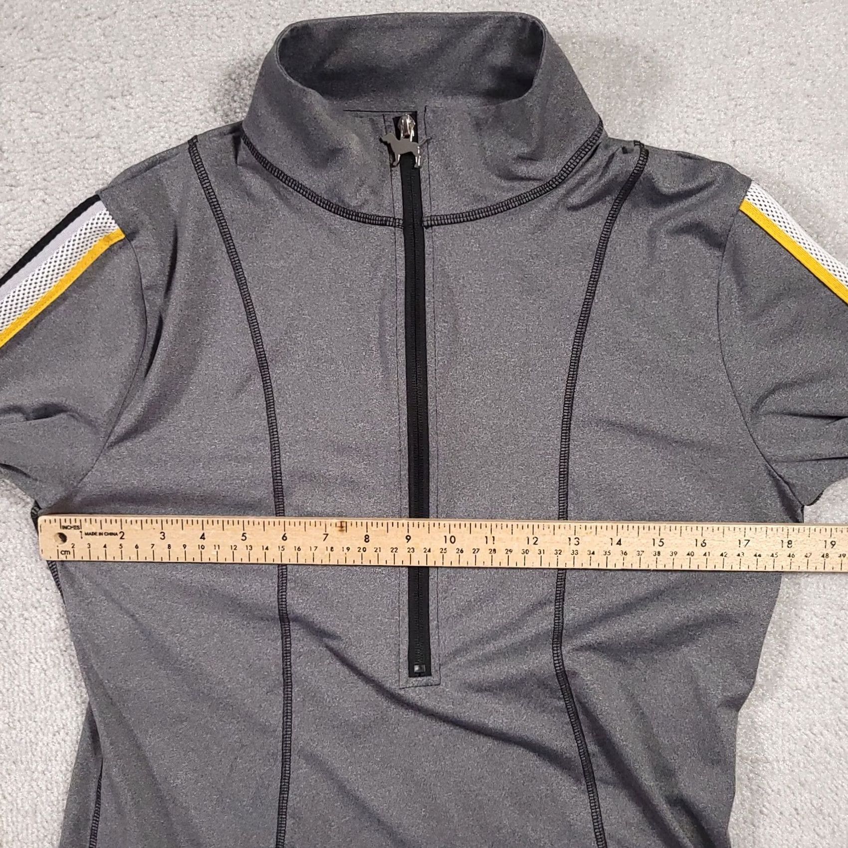 Victoria's Secret PINK By Victorias Secret Sweatshirt Womens Large Gray Half Zip Dog Zipper Athletic Shirt Size L / US 10 / IT 46 - 4 Thumbnail