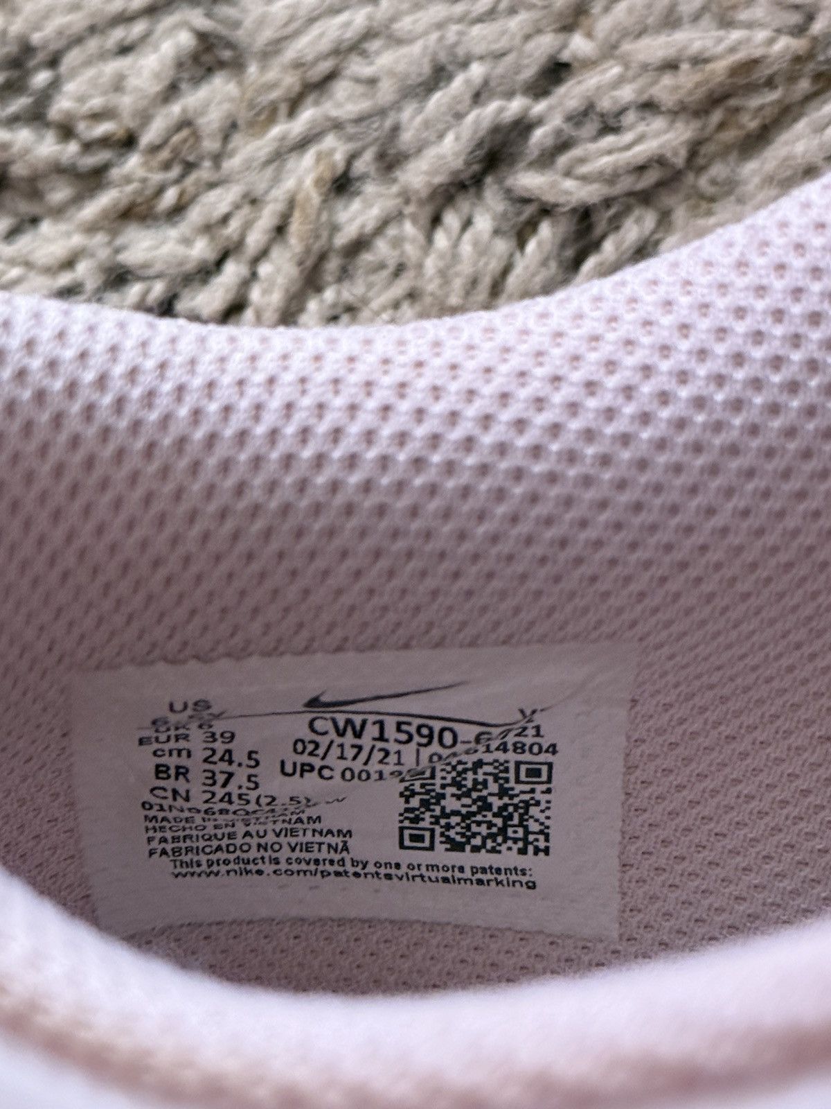 Nike Nike Dunk Low ‘Pink Foam’ Size US 6.5 / EU 39-40 - 8 Thumbnail