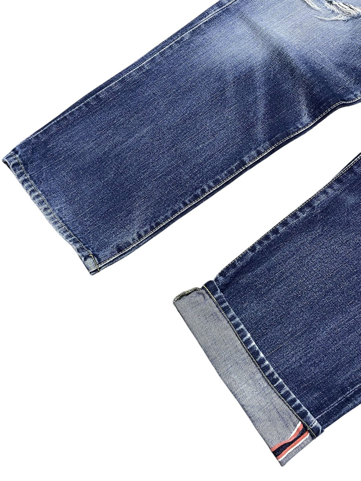 Edwin Rare Edwin 505 Z Selvedge Buckle Back Baggy Loose Jeans Size US 34 / EU 50 - 6 Thumbnail