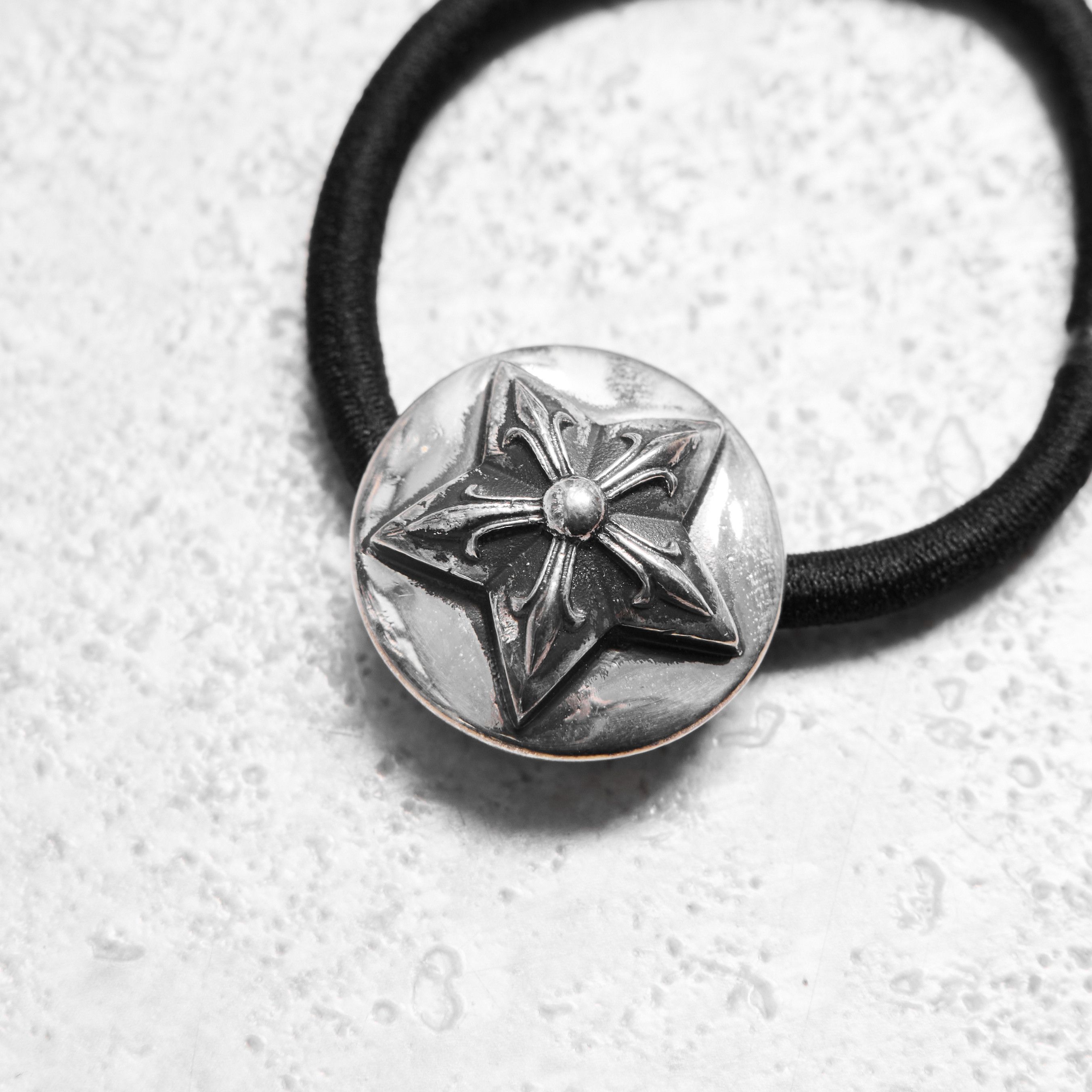 Chrome Hearts CHROME HEARTS Star Button Hairband Silver Black Size ONE SIZE - 2 Thumbnail