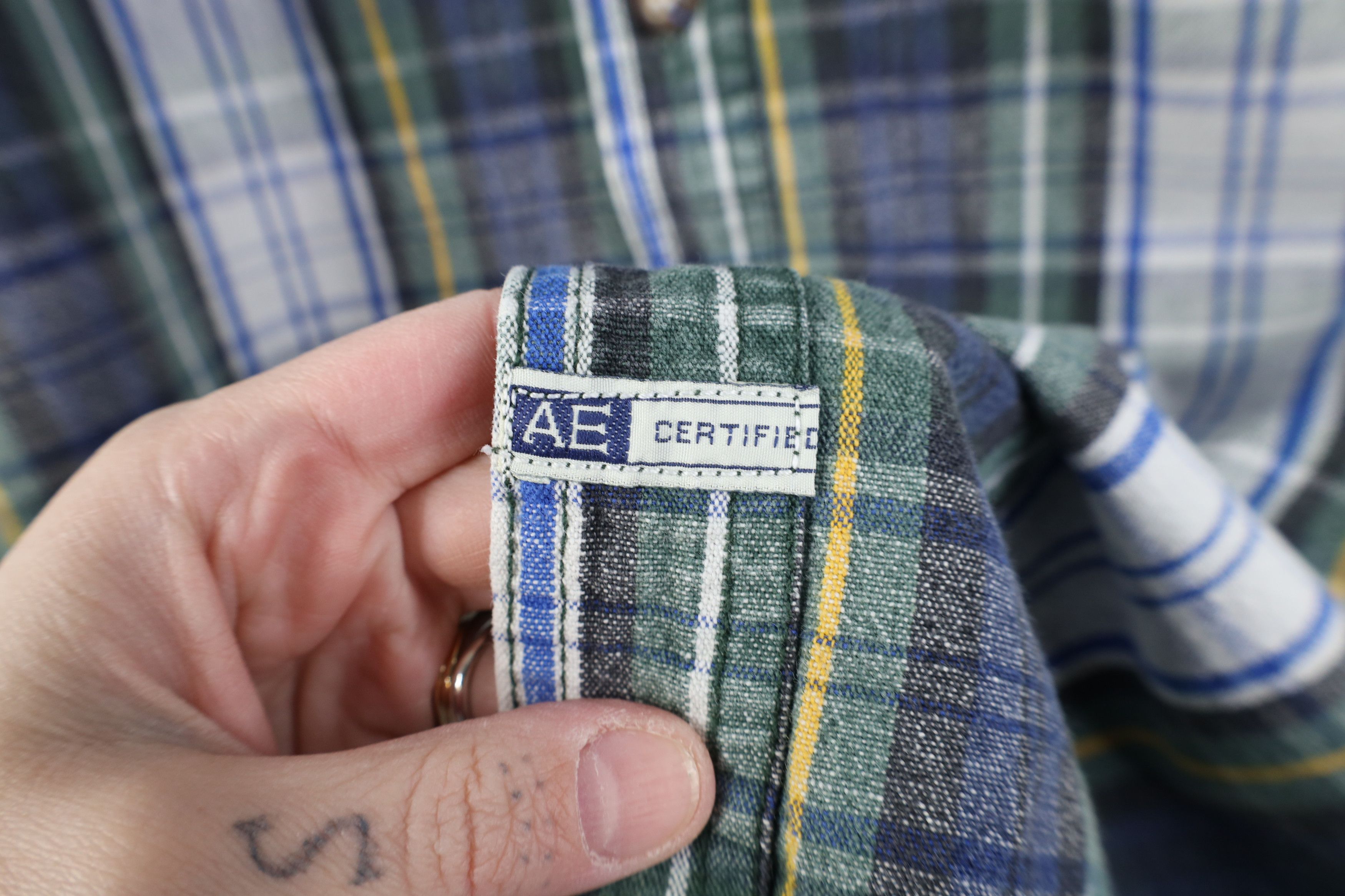 American Eagle Outfitters Vintage 90s American Eagle Outfitters Denim Button Shirt Size US M / EU 48-50 / 2 - 4 Thumbnail