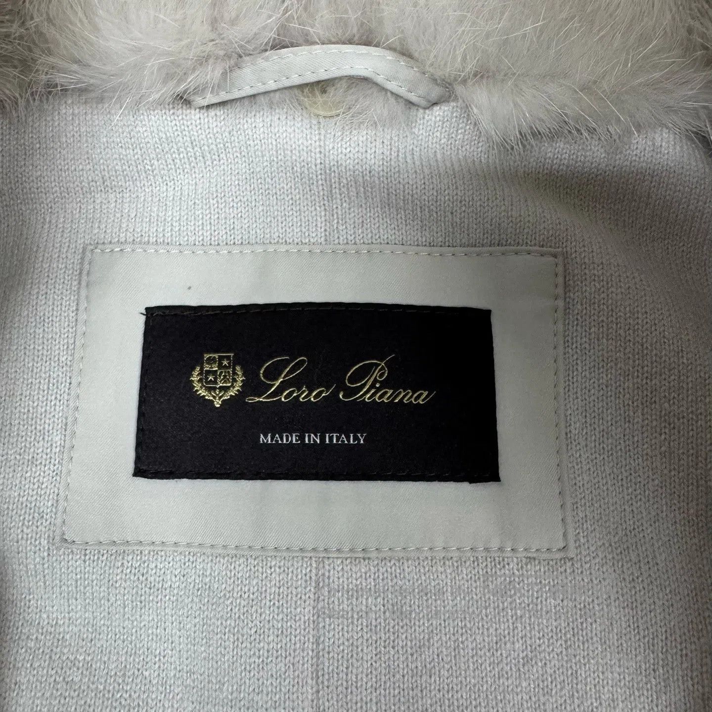 Loro Piana LORO PIANA size 38 Fur-lined collar; cashmere; patchwork kn Size 3XL / US 20-22 - 5 Thumbnail