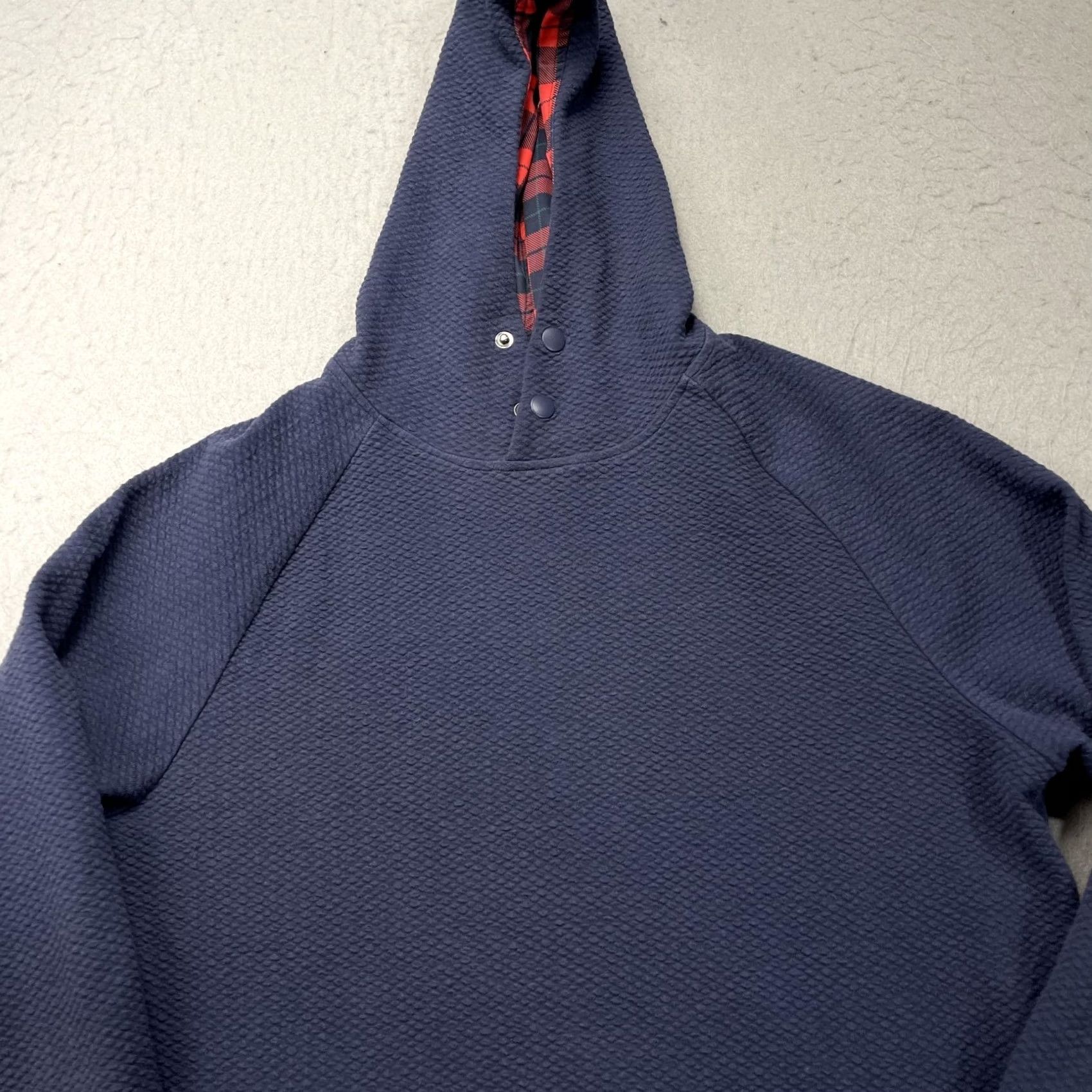 Vintage Swannies Golf Hoodie Mens Medium Blue Textured Knit Pullover Sweatshirt Solid Size US M / EU 48-50 / 2 - 2 Thumbnail