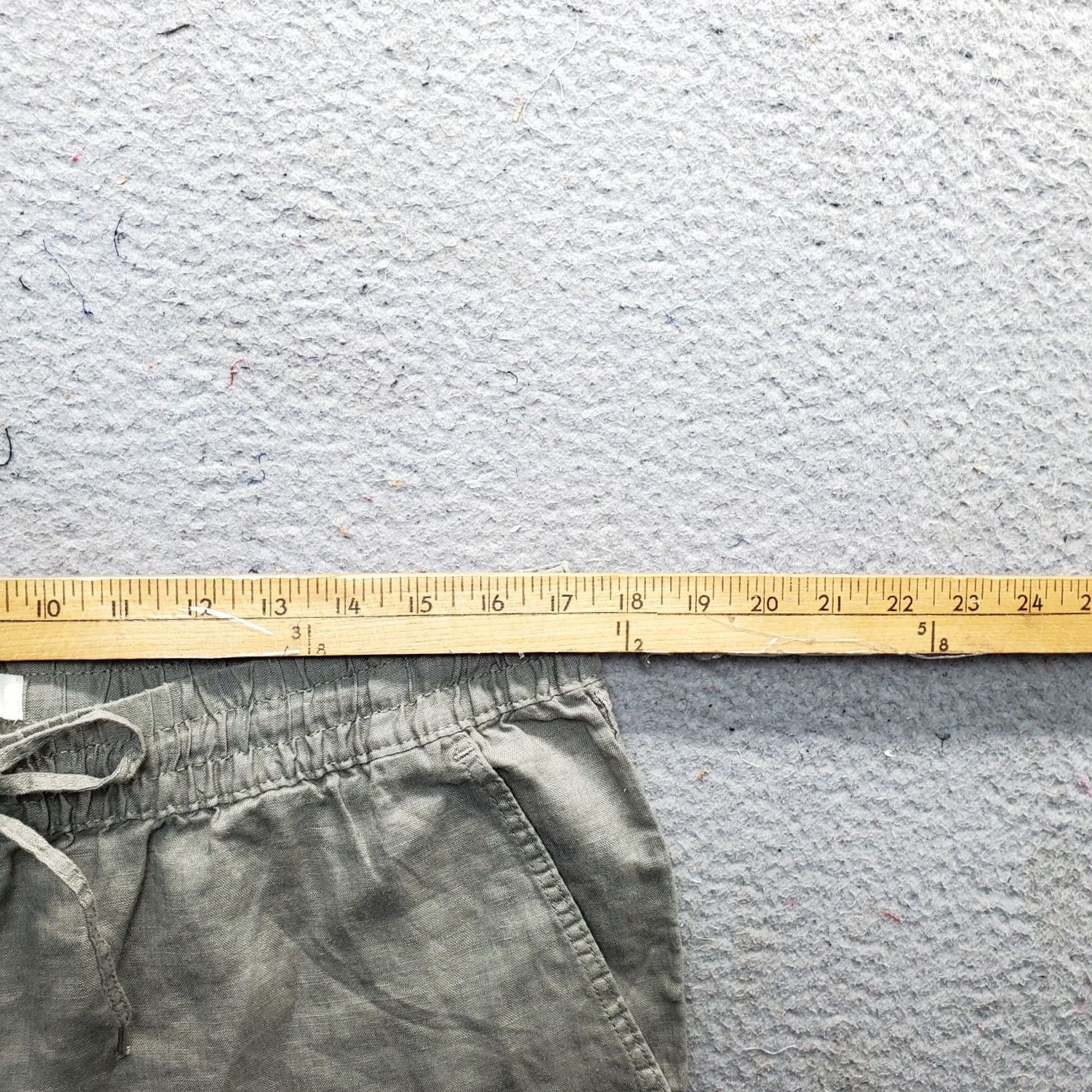 H&M H&M Womens Gray Linen Pants Pull-On Relaxed Fit Drawstring Waist Size L Size 36" / US 14 / IT 50 - 6 Thumbnail