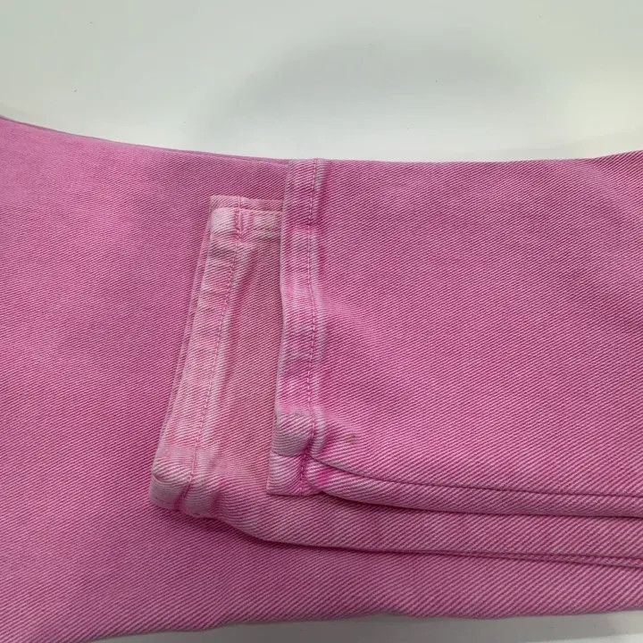 Balenciaga Balenciaga SS23 Pink Straight-Leg Jeans for Women 0079-2507 Size 28" / US 6 / IT 42 - 8 Thumbnail