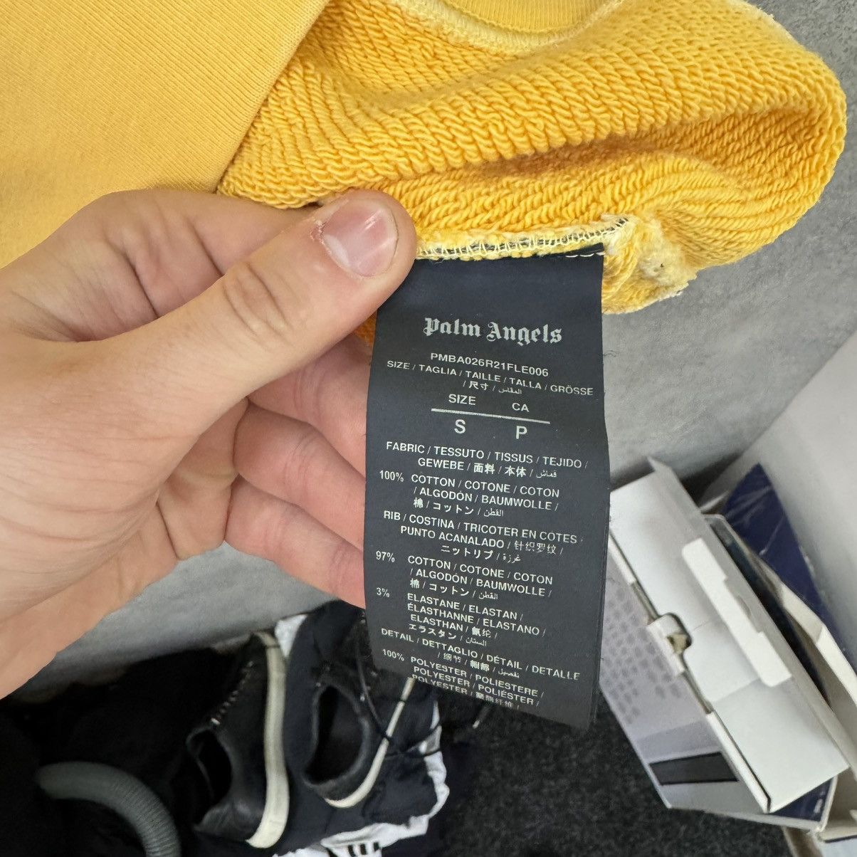 Palm Angels Palm Angels Sweatshirt yellow Size US S / EU 44-46 / 1 - 9 Thumbnail