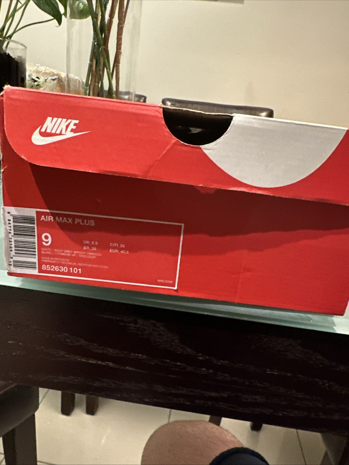 Nike Nike Air Max Plus TN WHITE GREY CRIMSON US 9 Size US 9 / EU 42 - 8 Thumbnail