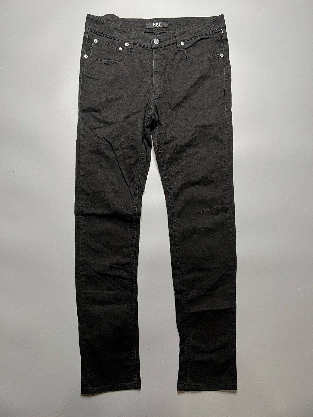 Raf by Raf Simons Raf by Raf Simmons- Waxed/ Coated Denim Pants