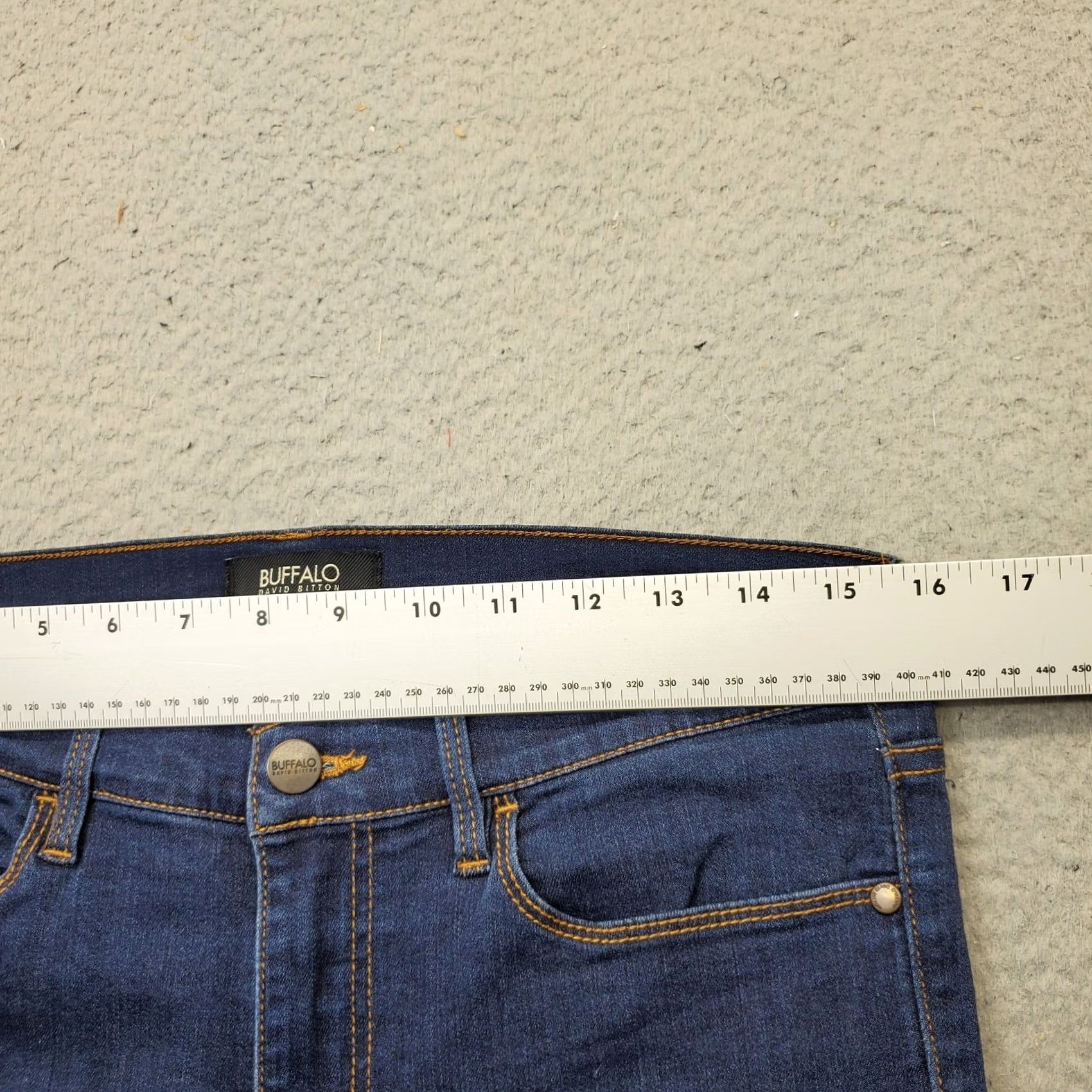 Buffalo David Bitton Buffalo David Bitton Bermuda Shorts Womens 29 Blue Denim Stretch Cuffed Hem Size 29" - 5 Thumbnail