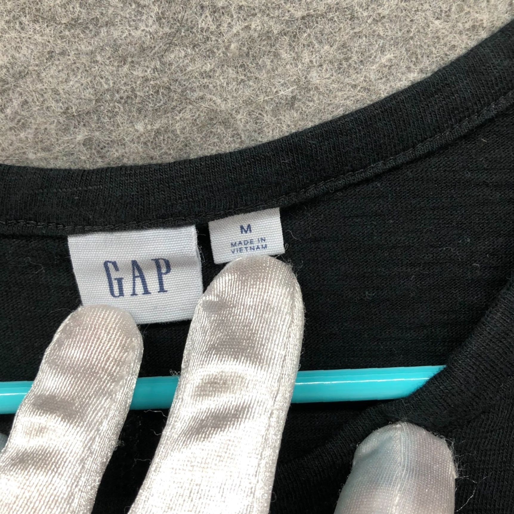 Gap Gap T Shirt Dress Womens M Black Crewneck Pocket Tee Knee Length Short Sleeve Size M / US 6-8 / IT 42-44 - 3 Thumbnail