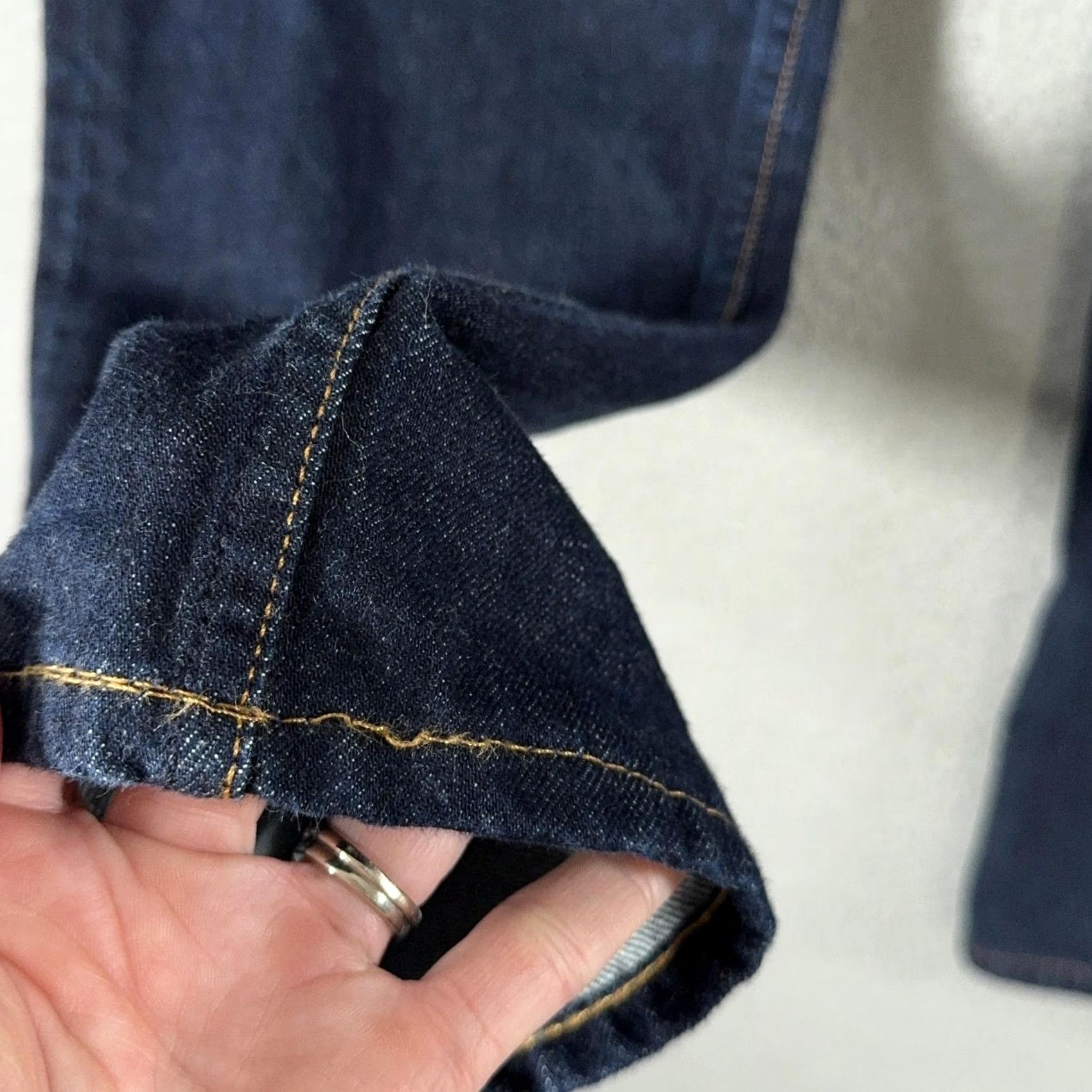 Rag & Bone rag & bone Fit 2 Slim Selvage Jeans Mens 34x29 Dark Denim Button Fly Made USA Size US 34 / EU 50 - 6 Thumbnail