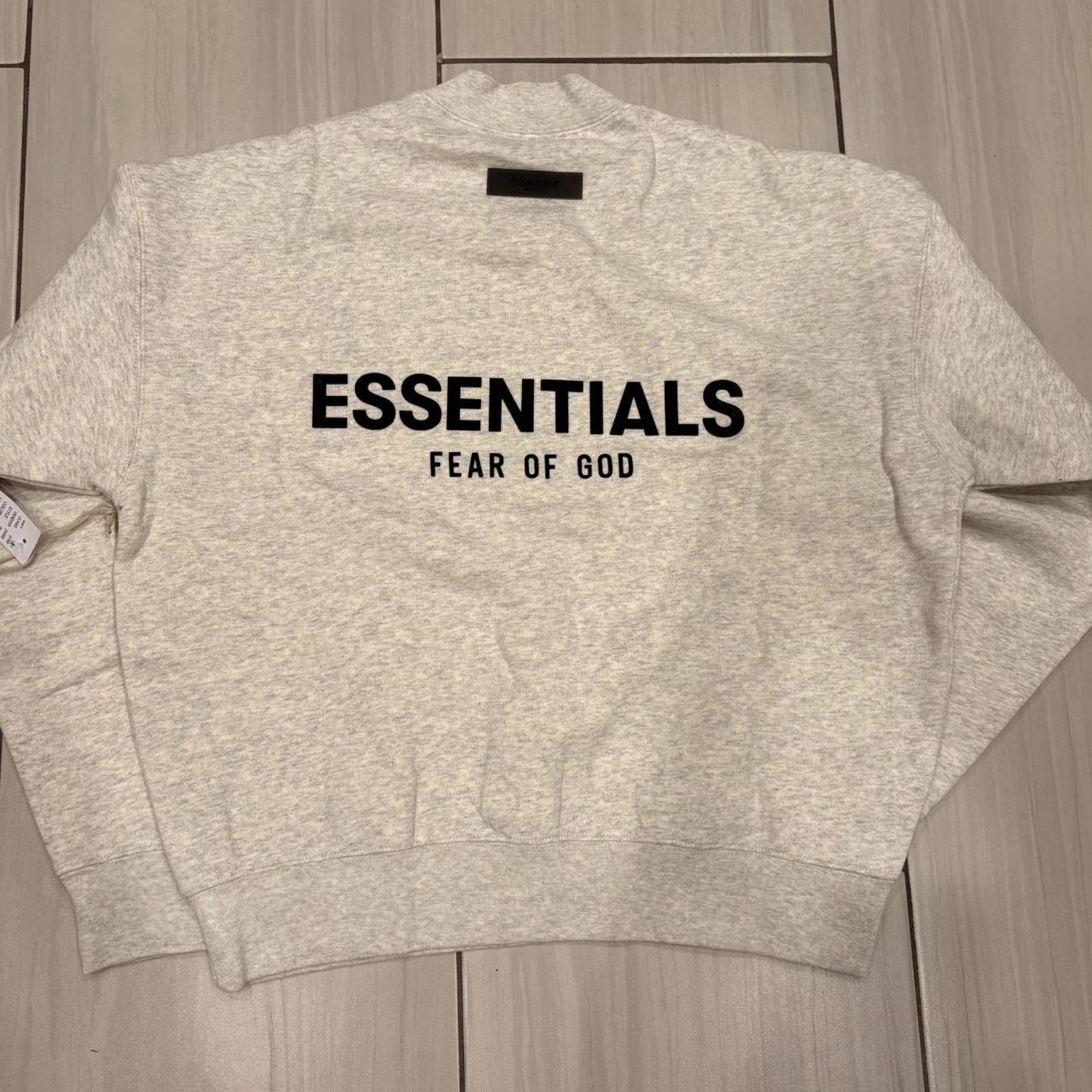 Essentials Fear Of God Black State Fleece Crewneck XXS