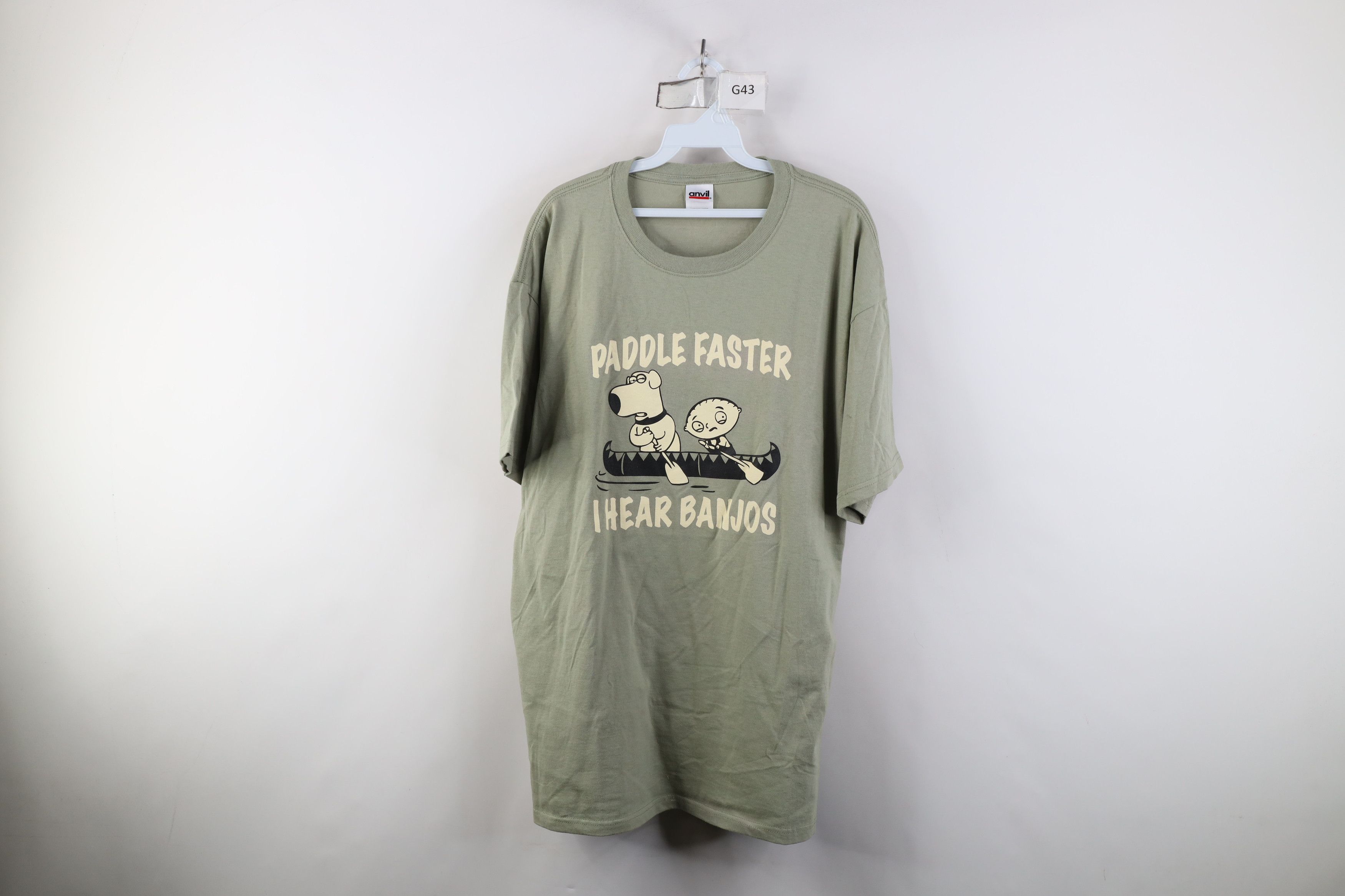 Vintage Vintage Family Guy Faster I Hear Banjos Brian Stewie T-Shirt Size US XL / EU 56 / 4 - 1 Thumbnail