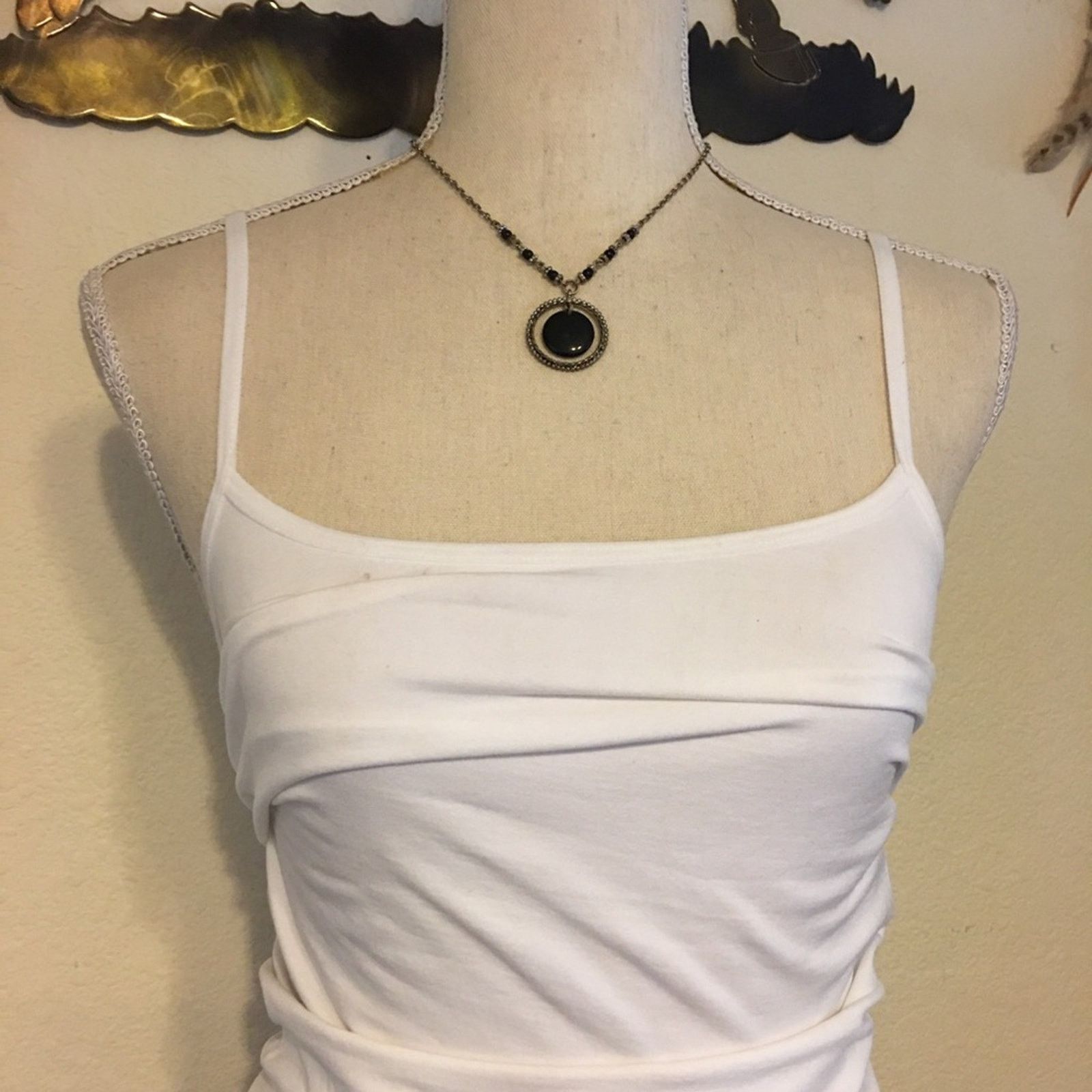 Jewelry Silver tone dangle bead medallion chain necklace Size ONE SIZE - 3 Thumbnail