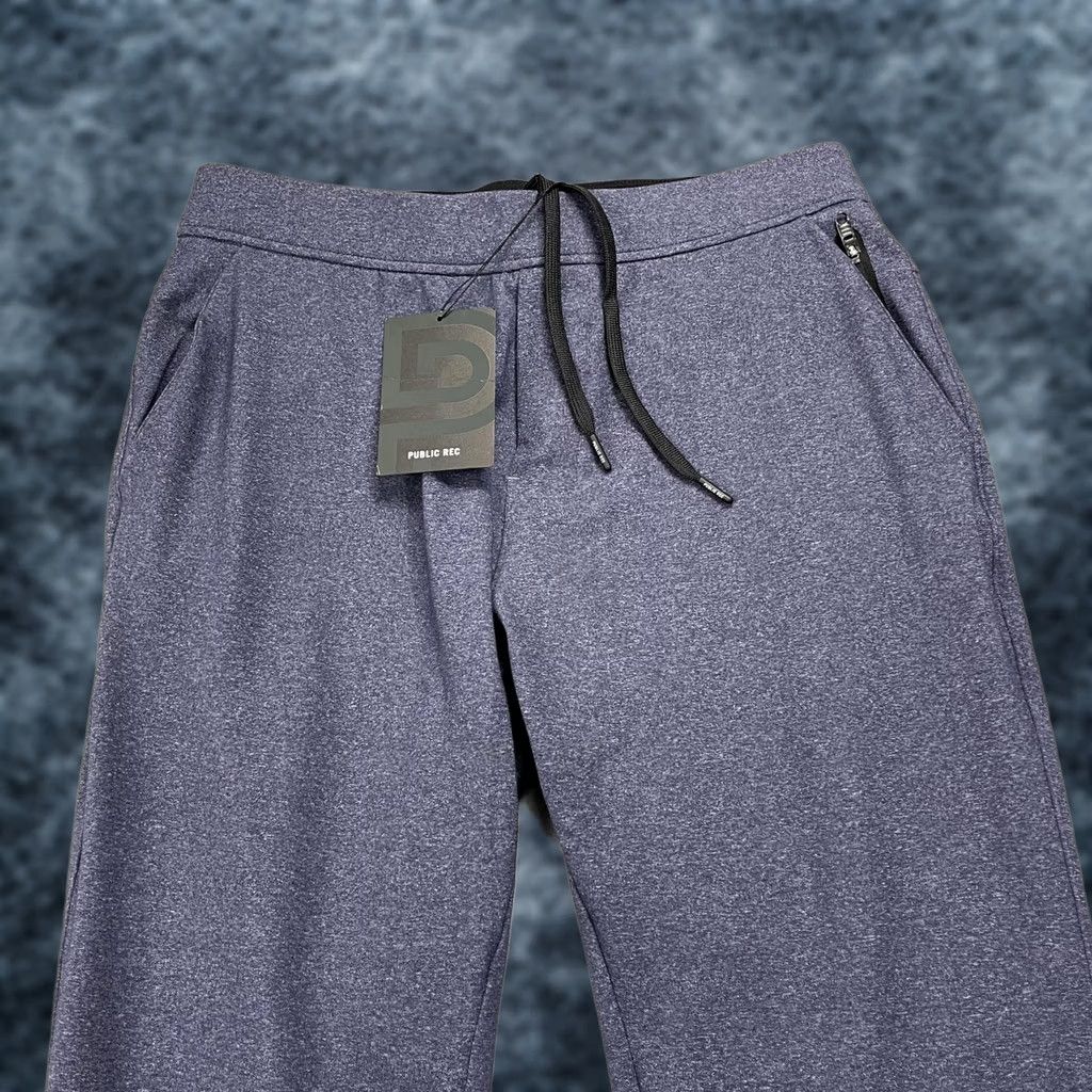 Vintage Public Rec Pants Mens 32x28 All Day Every Day Jogger Heather Navy Blue Flecked Knit Pants Slim Tapered Pockets Zip Pocket Casual Activewear Mens Size US 32 / EU 48 - 1 Thumbnail