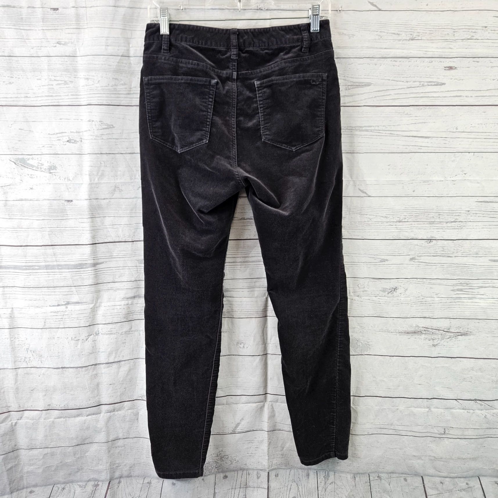 Vineyard Vines Vineyard Vines Womens Velveteen Pants Sz 4 Gray Mid Rise Skinny 5 Pocket Cotton Blend Size 27" / US 4 / IT 40 - 3 Thumbnail