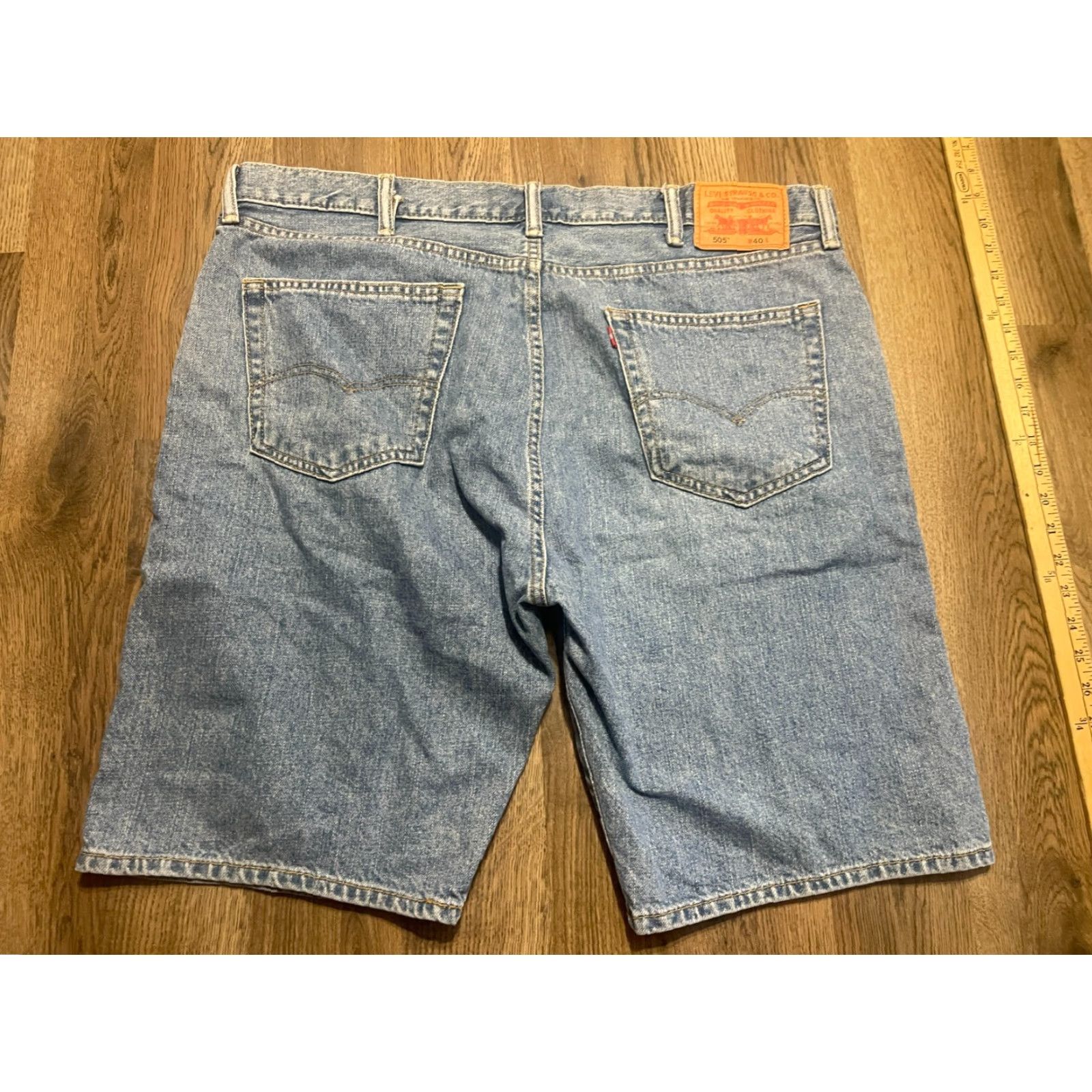 Levi's Levi's 505 Shorts Men's Size 40 Blue Denim Bermuda 5-Pockets Casual Bermuda Pockets Size US 40 / EU 56 - 2 Thumbnail