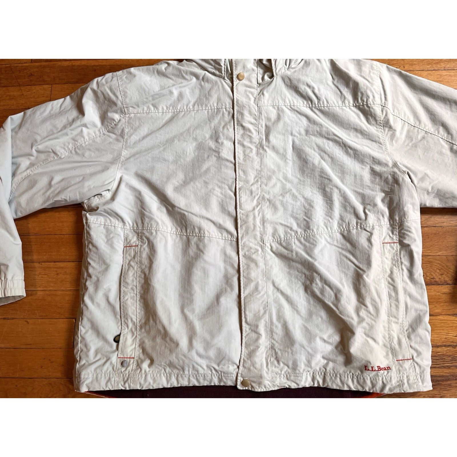Vintage L.L. Bean Winter Jacket Men’s 2XL White Interchange Zip In Fleece Purple Jacket Size US XXL / EU 58 / 5 - 4 Thumbnail
