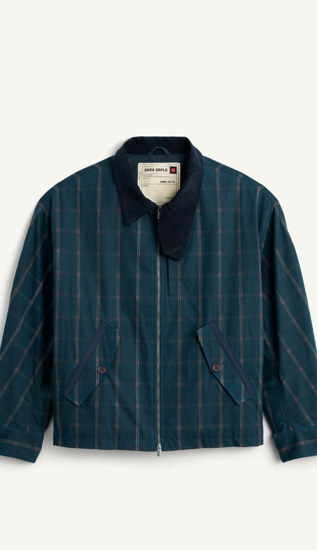Zara Zara Surplus tartan jacket cropped fit Waxed finish high Size US L / EU 52-54 / 3 - 1 Thumbnail