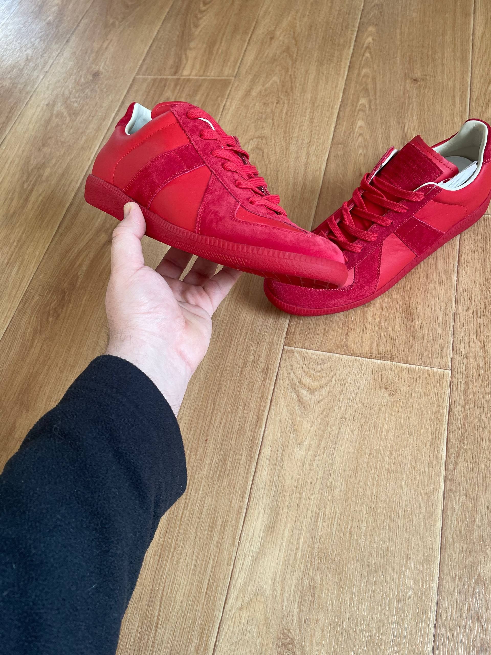 Maison Margiela Maison Martin Margiela MMM Low tTop Replica Red Sneaers Sz41 Size US 8 / EU 41 - 3 Thumbnail