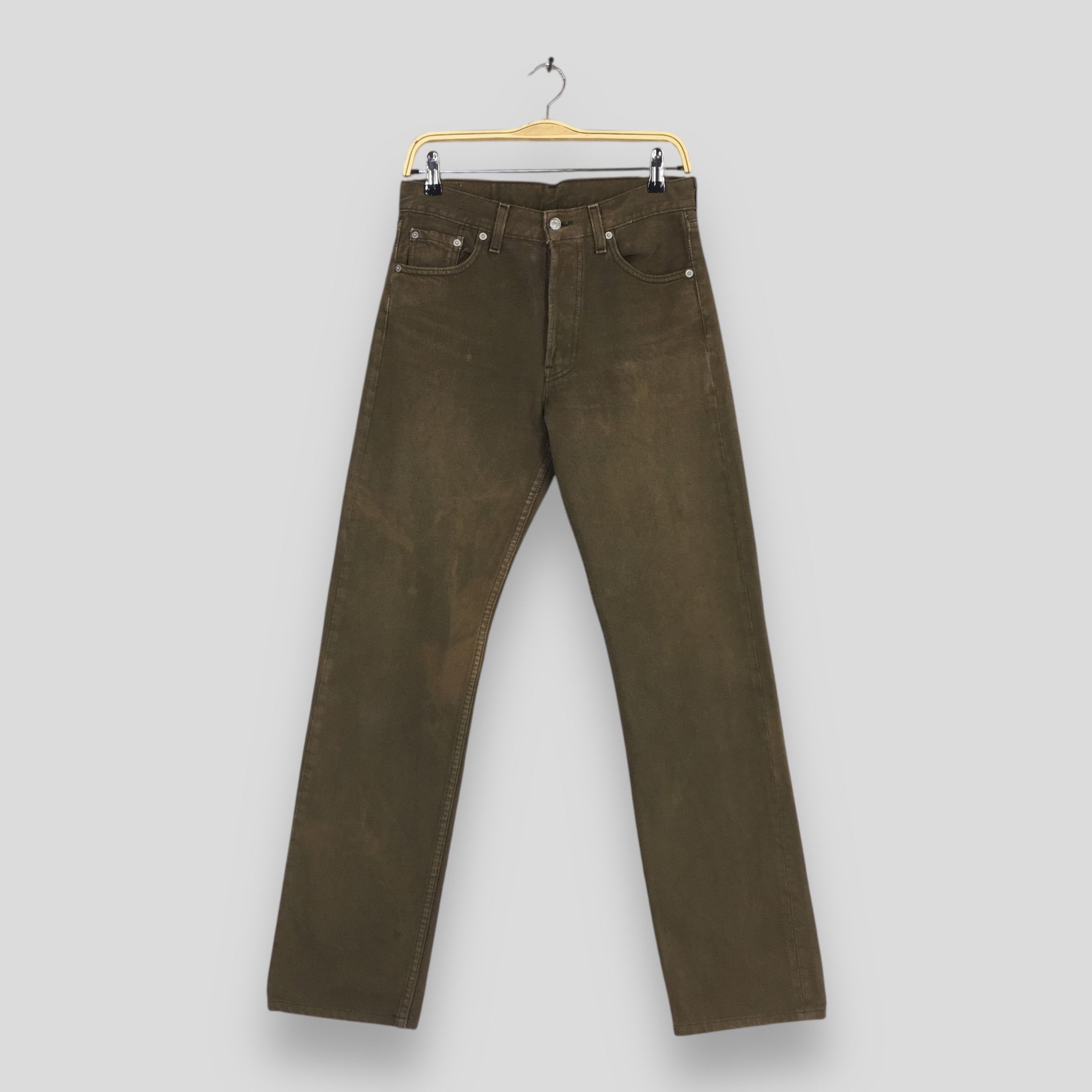 Levi's Size 29x30.5 Vintage 90s Levi's 501 Straight Cut Jeans S1512 Size US 29 - 1 Thumbnail