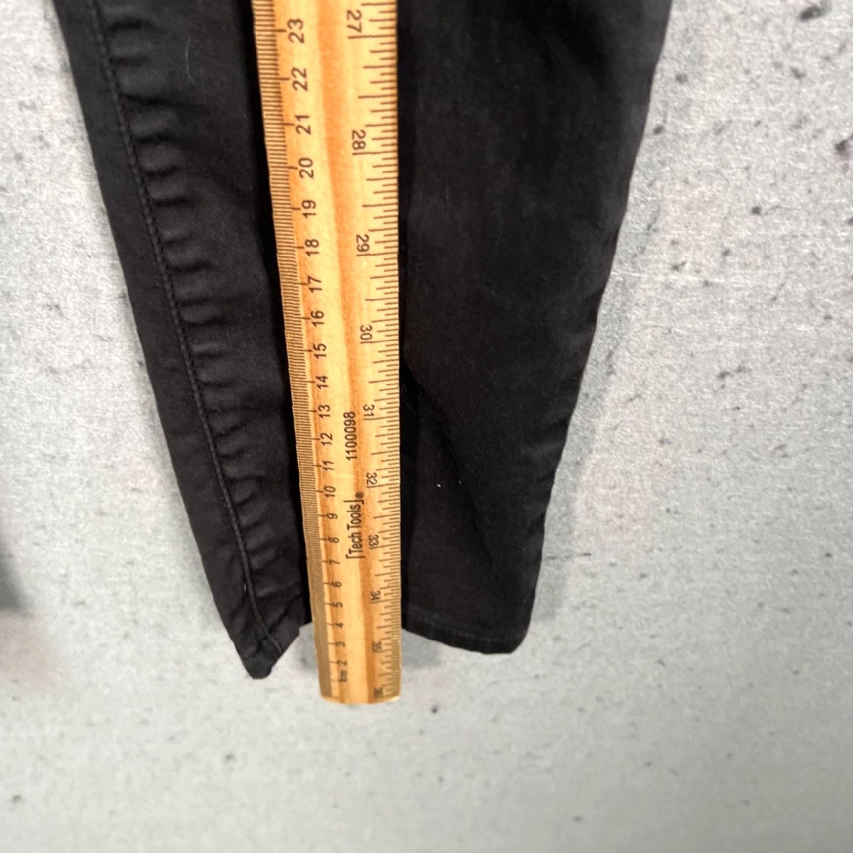 Frame VINTAGE FRAME Womens Size 26 Ali High Rise Cigarette Noir Coated Black Skinny Jeans Size 26" / US 2 / IT 38 - 7 Thumbnail