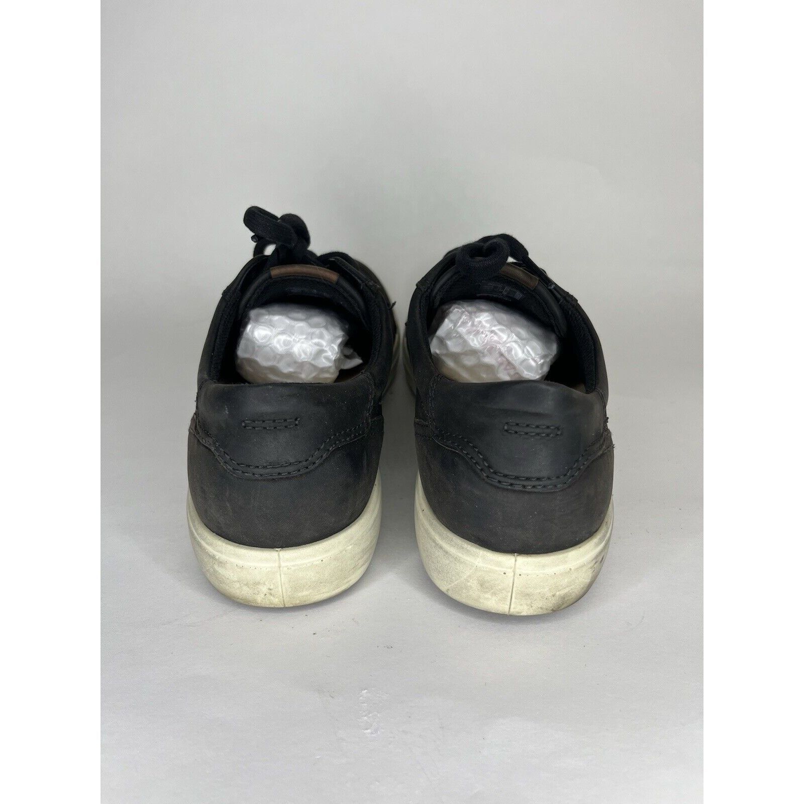 Ecco Ecco Shoes Lace Up Sneakers Men Size 44 US 10.5 Black Leathe Size US 10.5 / EU 43-44 - 6 Thumbnail