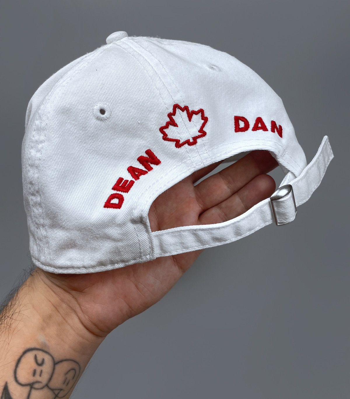 Dsquared2 Dsquared2 Dean & Dan Mirror Distressed Baseball Cap One Size Size ONE SIZE - 5 Thumbnail