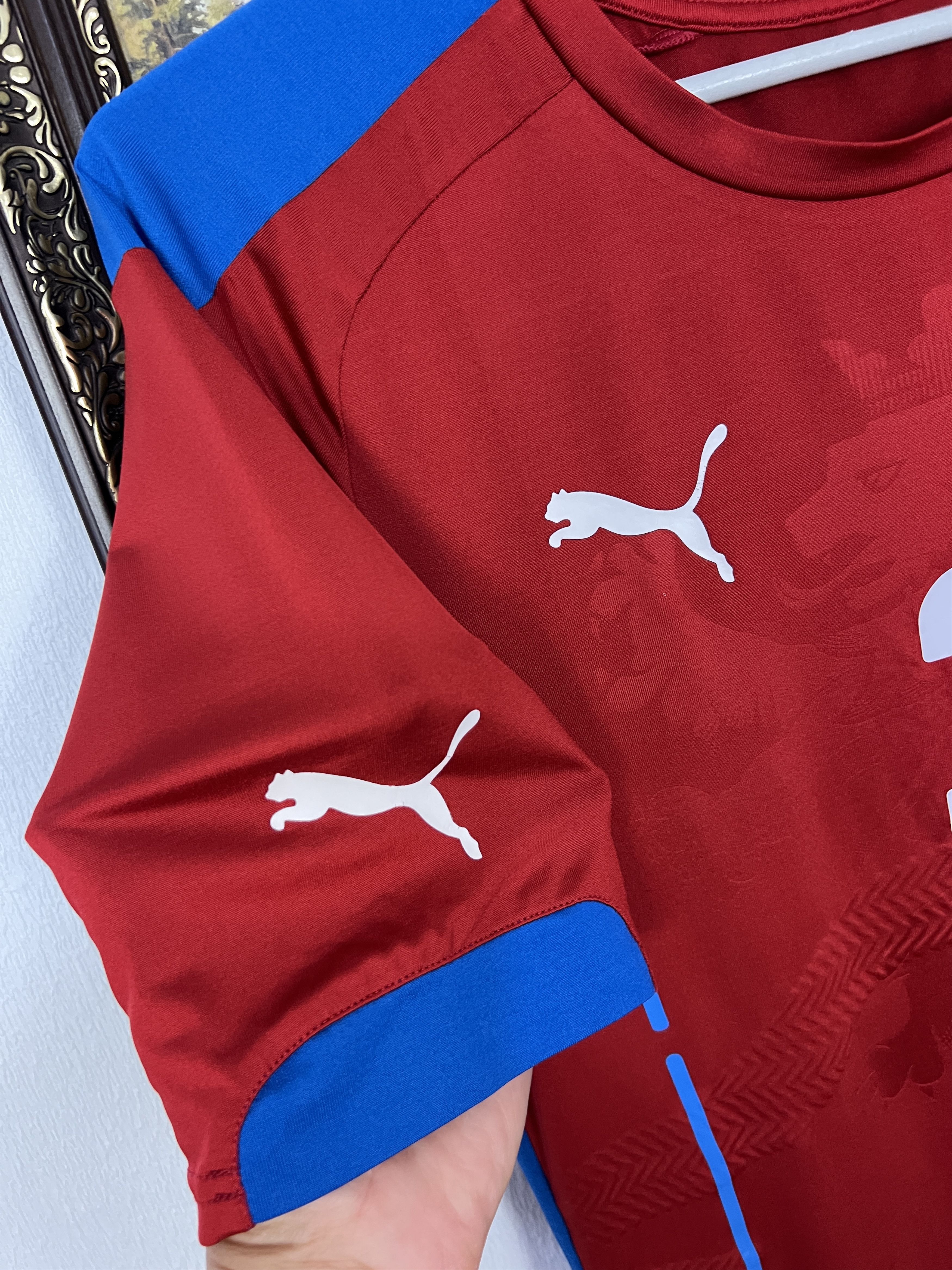 Puma Czech Republic Home football shirt 2014 Soccer #3 Barak Size US M / EU 48-50 / 2 - 6 Thumbnail