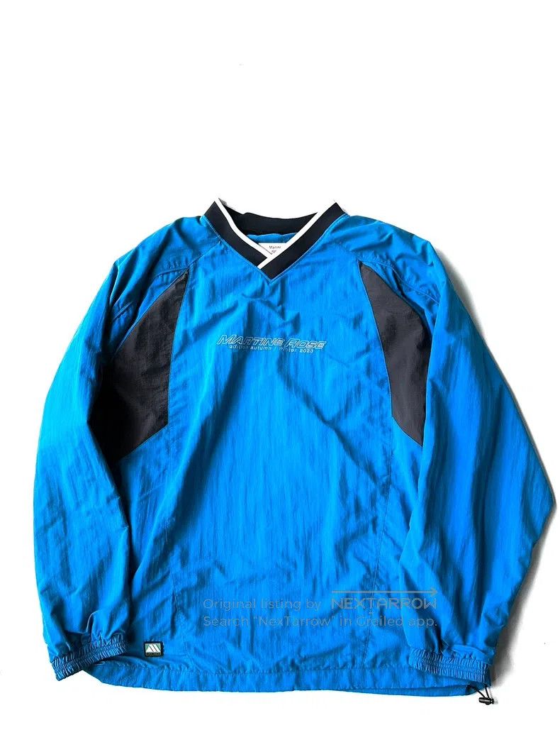 Martine Rose Martine Rose Lake blue nylon long-sleeved pullover ice hoc Size US XL / EU 56 / 4 - 1 Thumbnail