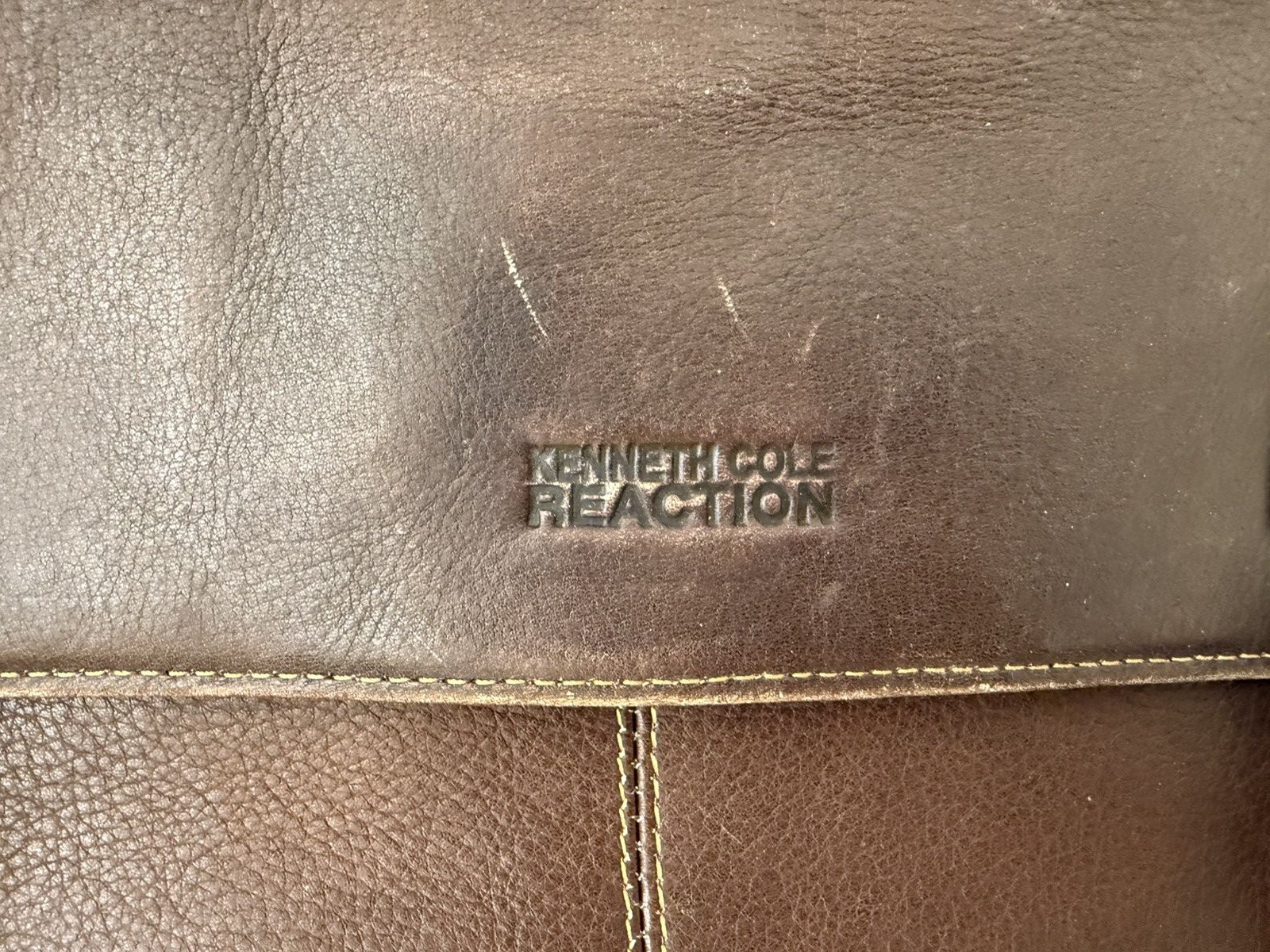 Kenneth Cole Kenneth Cole Brown Leather Messenger bag Size ONE SIZE - 3 Thumbnail